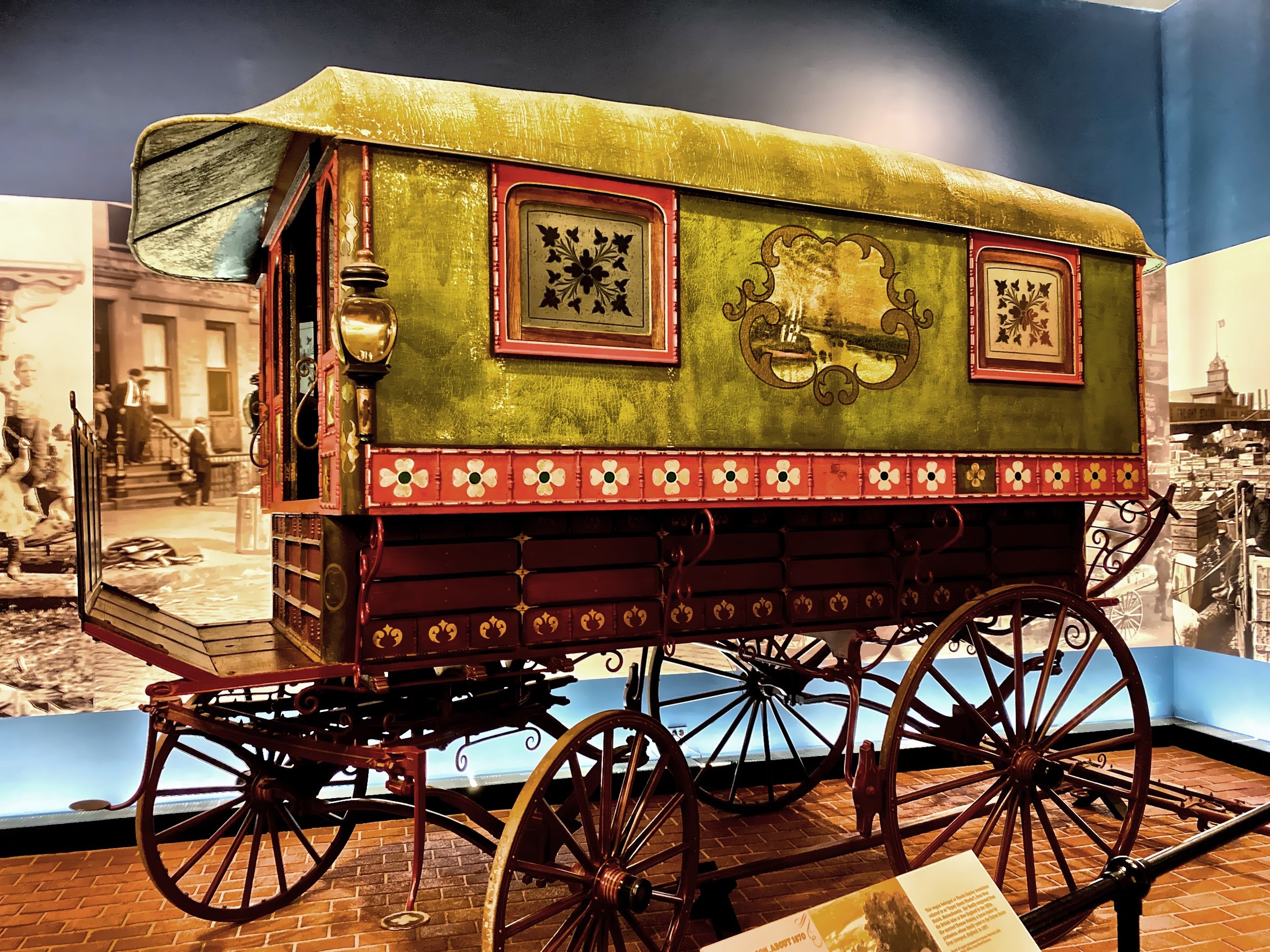  Gypsy wagons (about 1870) were found on the outskirts of urban areas in the United States after the Civil War.  