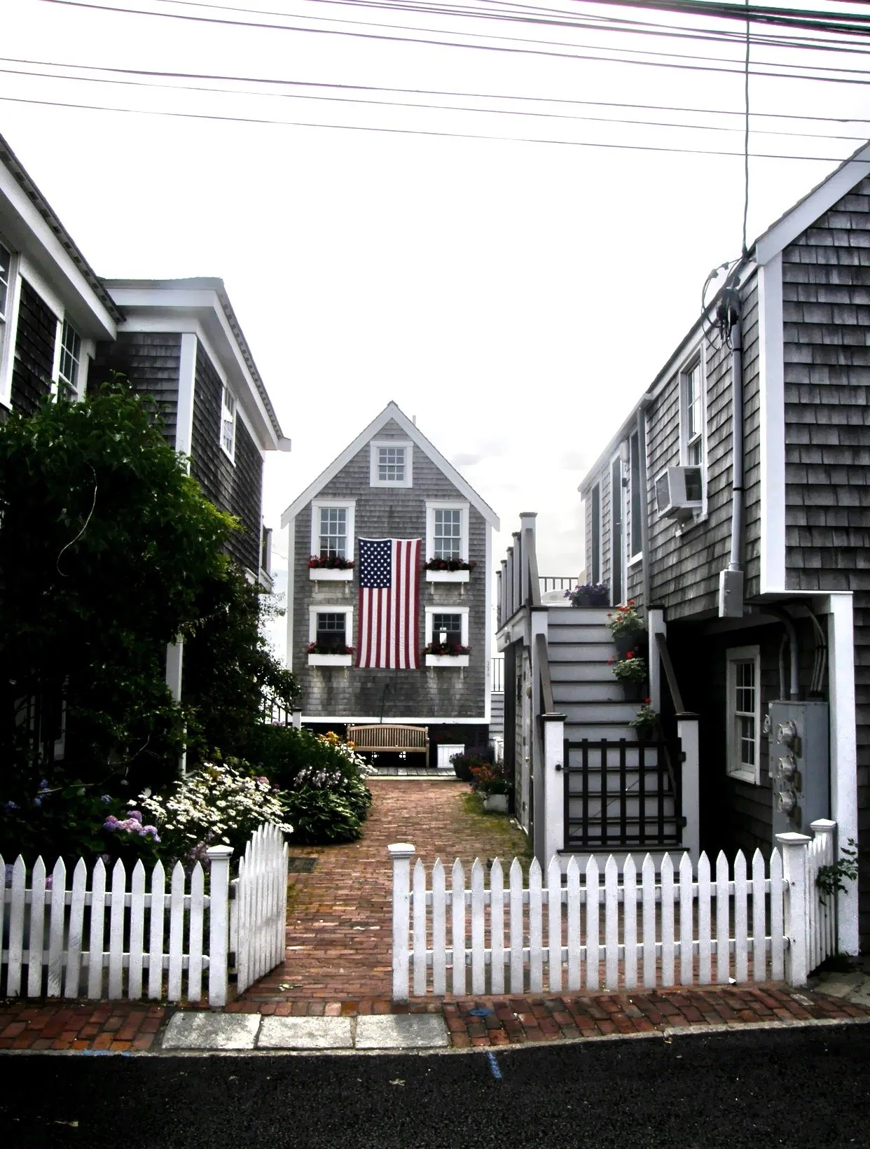  Shingled homes and white picket fences 