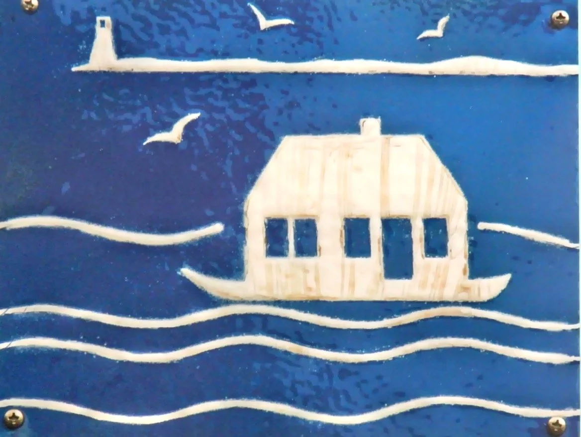  If you see this plaque on a house, it means that the house was once a part of a settlement on Long Point, and when it disbanded, many of the families floated their houses across the harbor on rafts to Provincetown.    The historic fishing town sits 