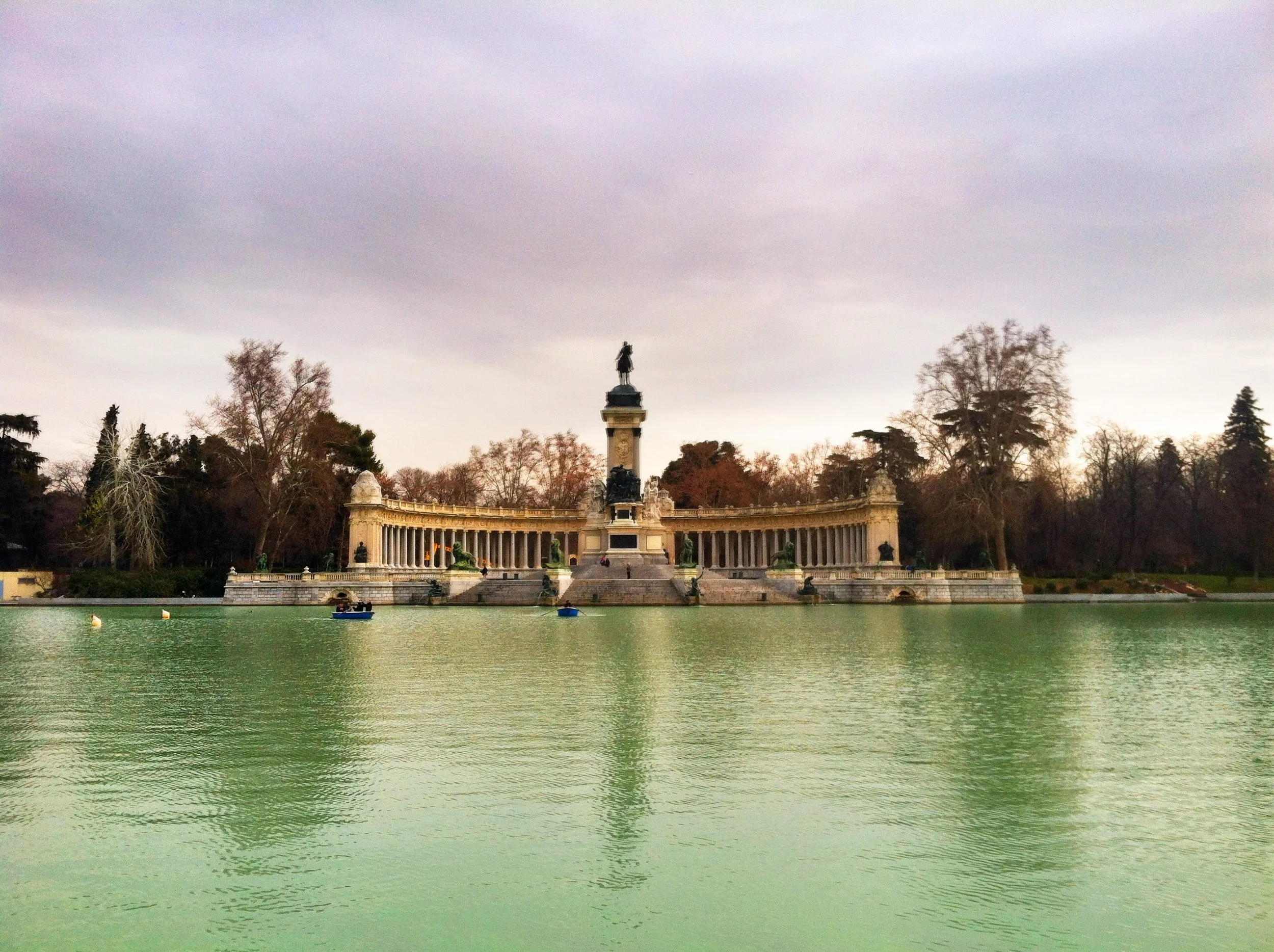  In the heart of Retiro Park is the lake and the monument to Alfonso XII.  The park is on the list of UNESCO World Heritage Sites. 