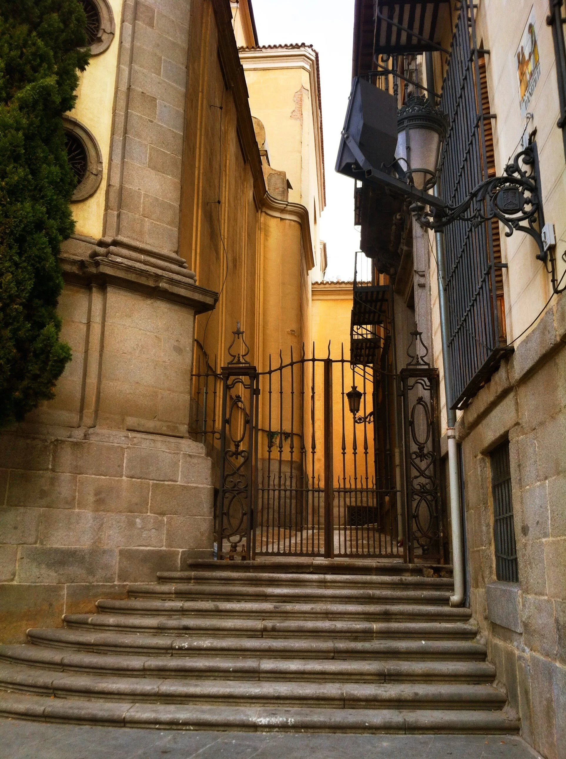  A gated entrance  