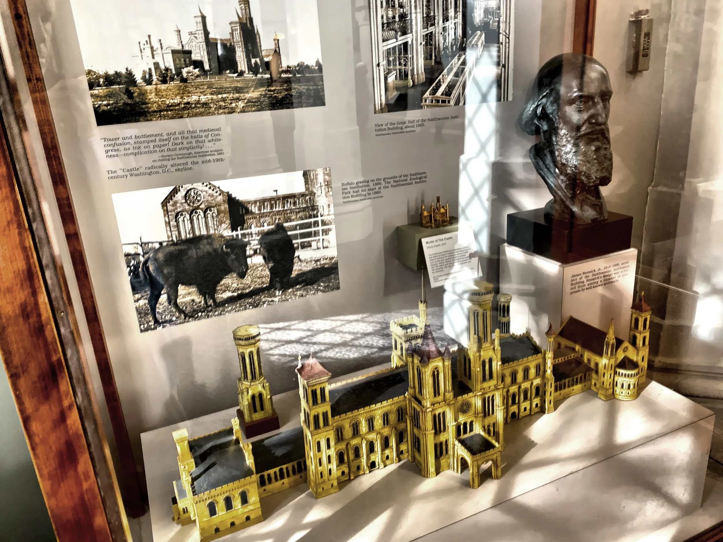  A model of the Smithsonian Castle displayed in the Smithsonian Visitors Center 
