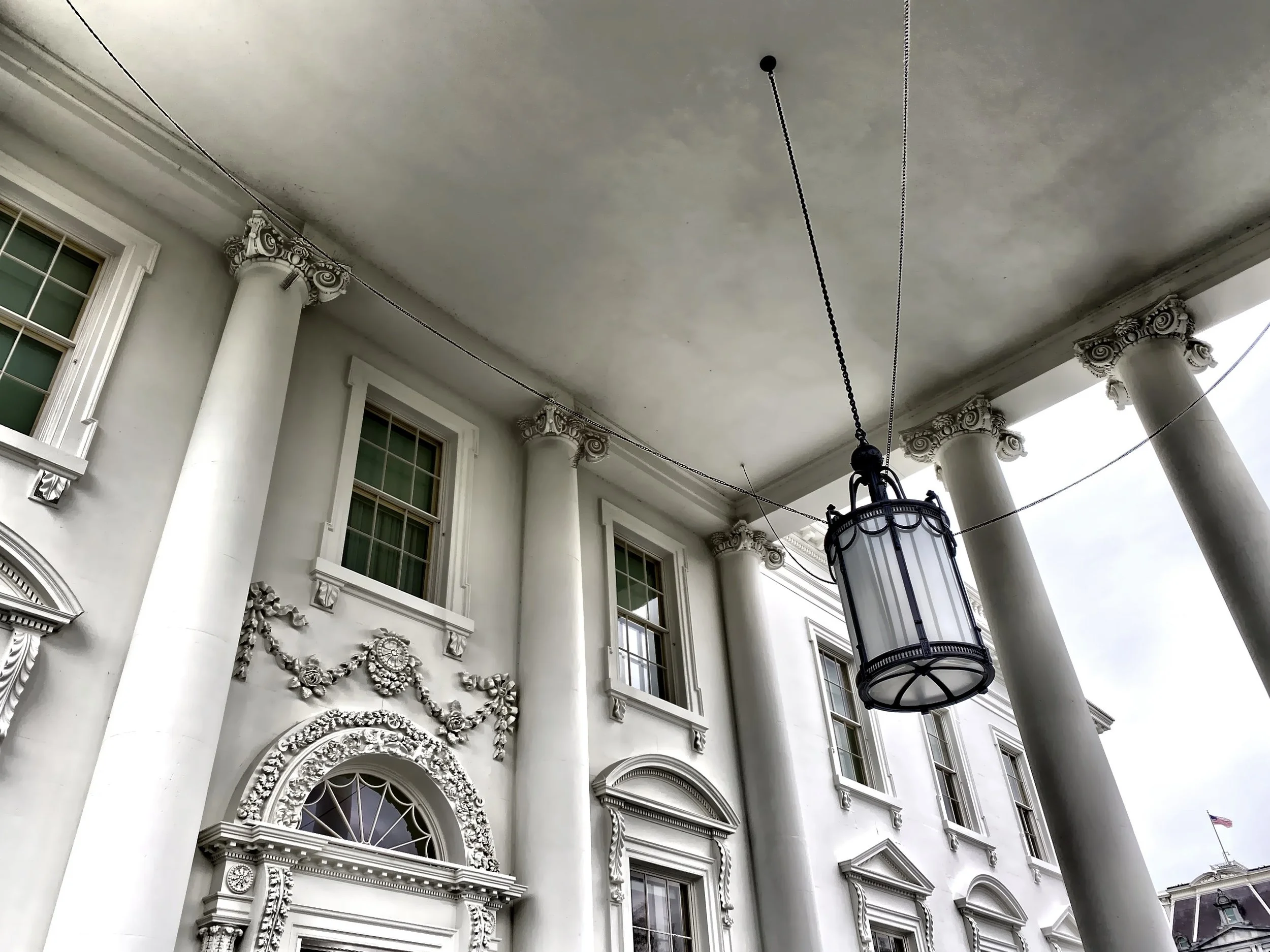  The north portico of the White House 