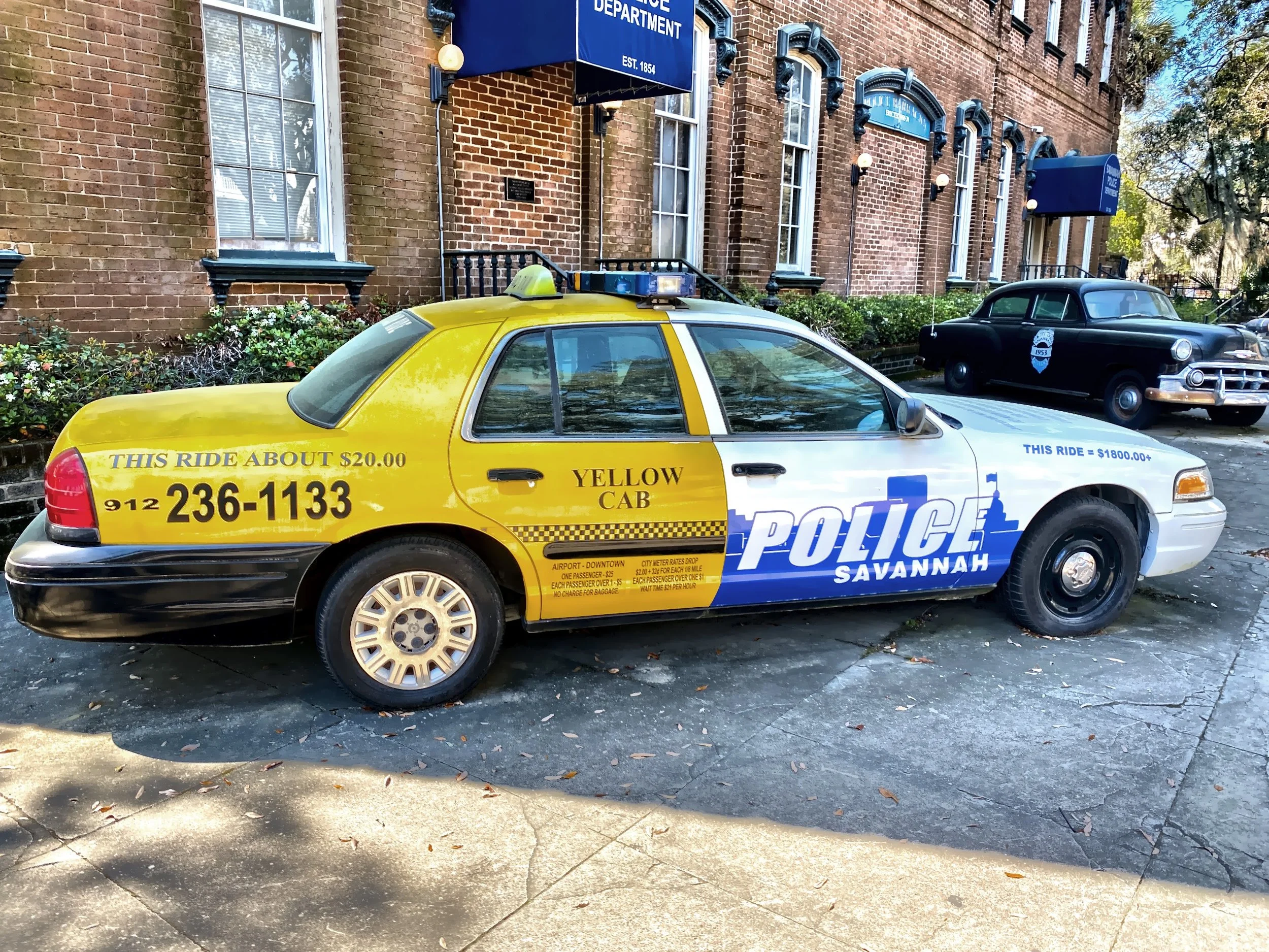  The Savannah Police compare the costs of a ride…  