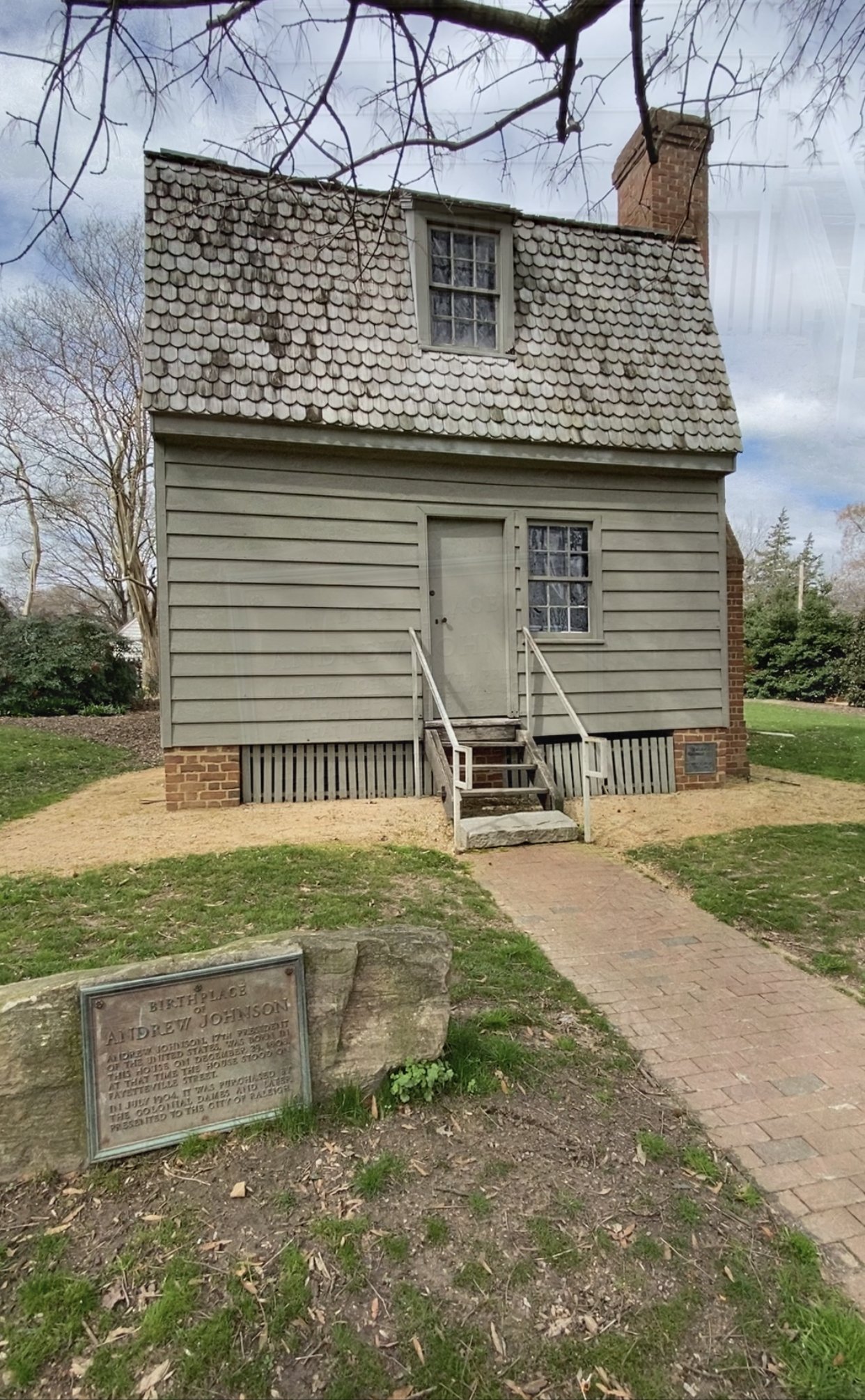  Another view of President Andrew Johnson’s birthplace built in the 1790’s. 