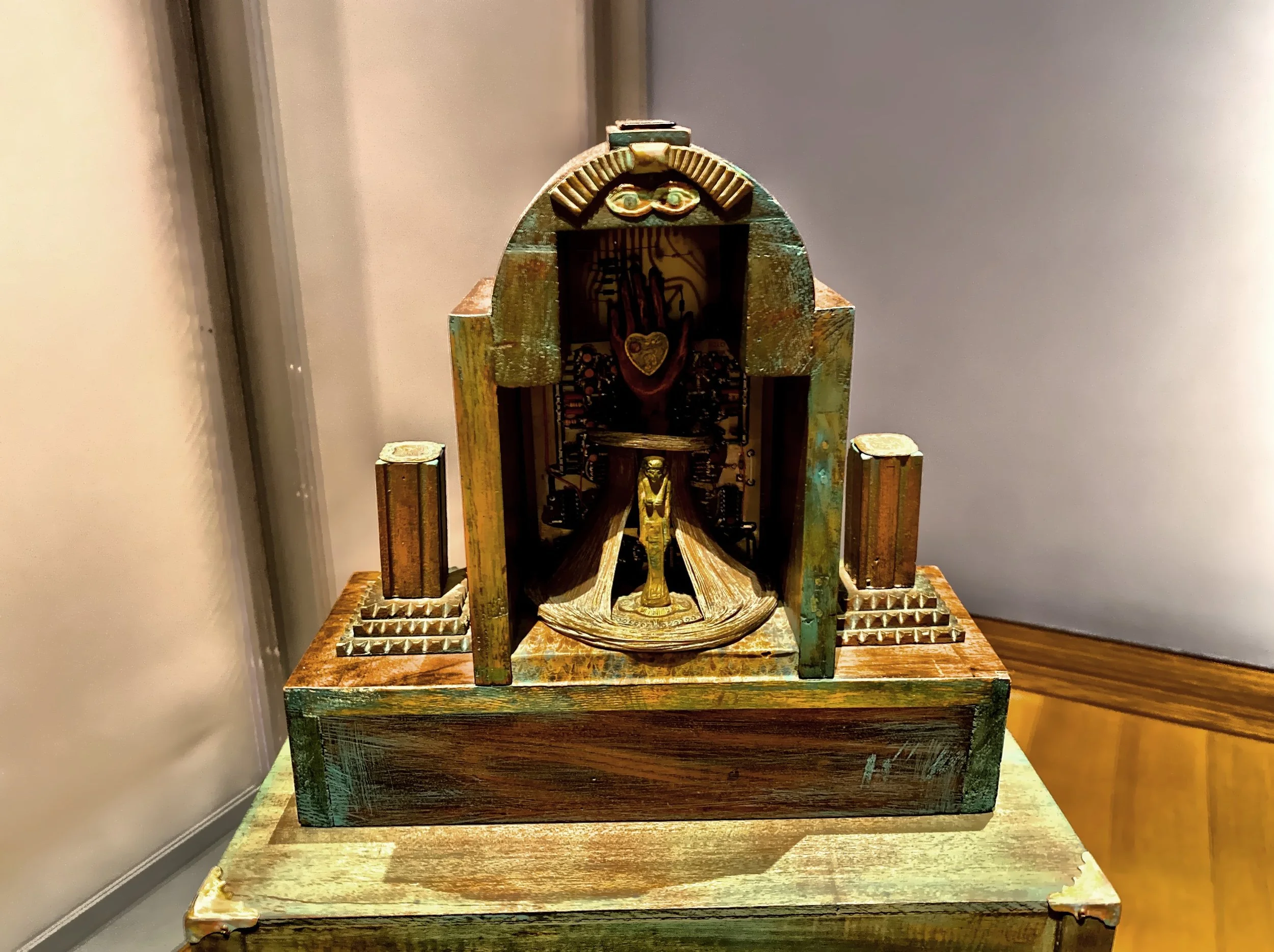  Part of the current exhibition in the New Wing, Betye Saar: Heart of a Wanderer 