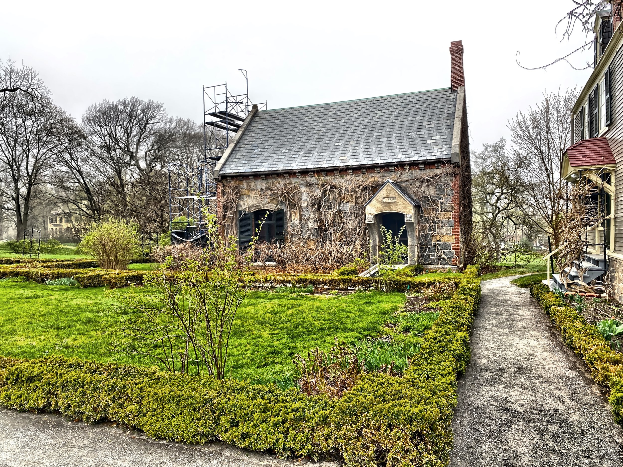  The Stone Library was built in 1870 by John Quincy Adams’ son Charles Francis Adams, to house his father’s more than 12,000 books he collected over the course of his life.  