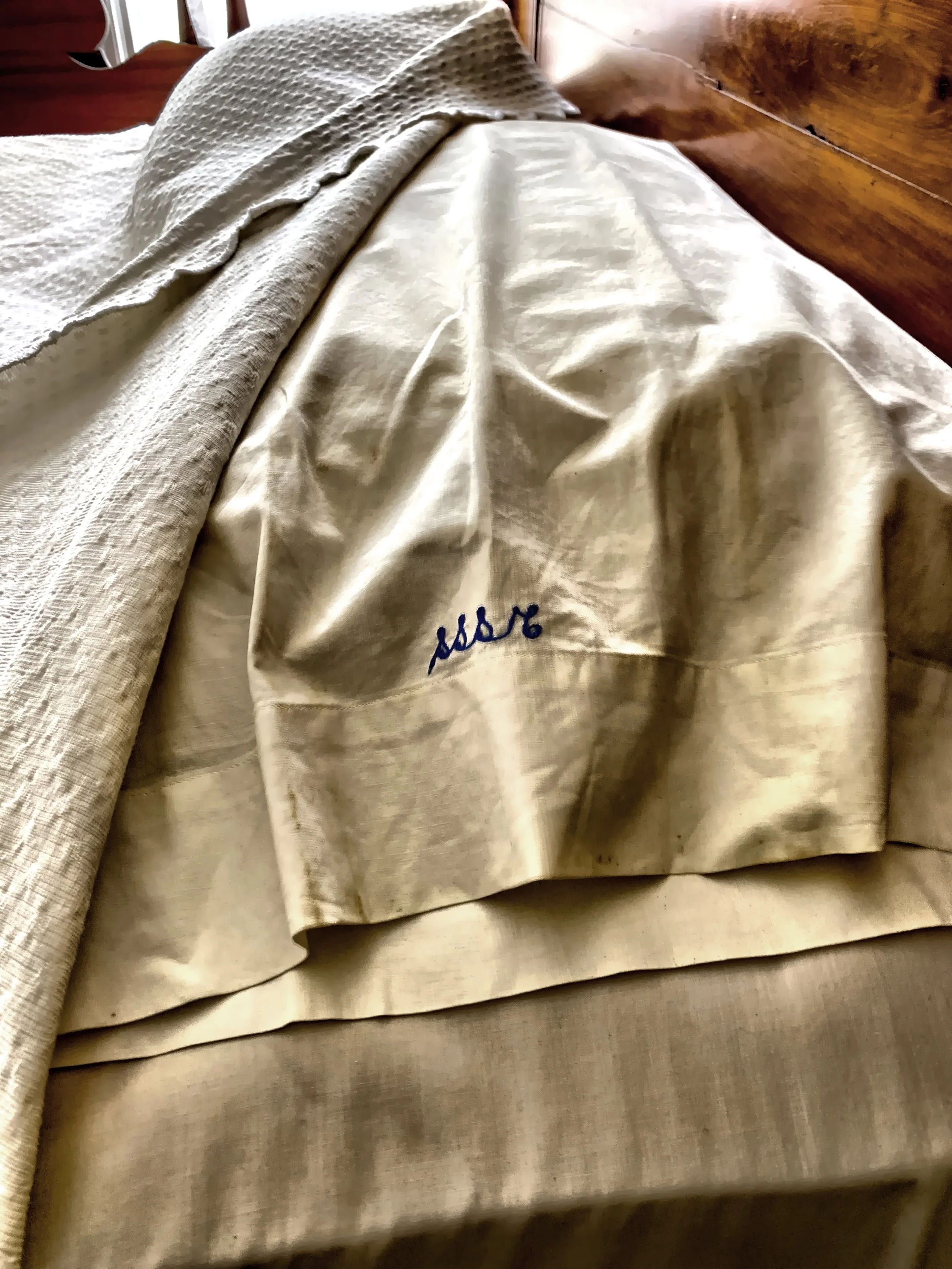  Everything carried the monogram of the Club, SSSC, even the sheets. 