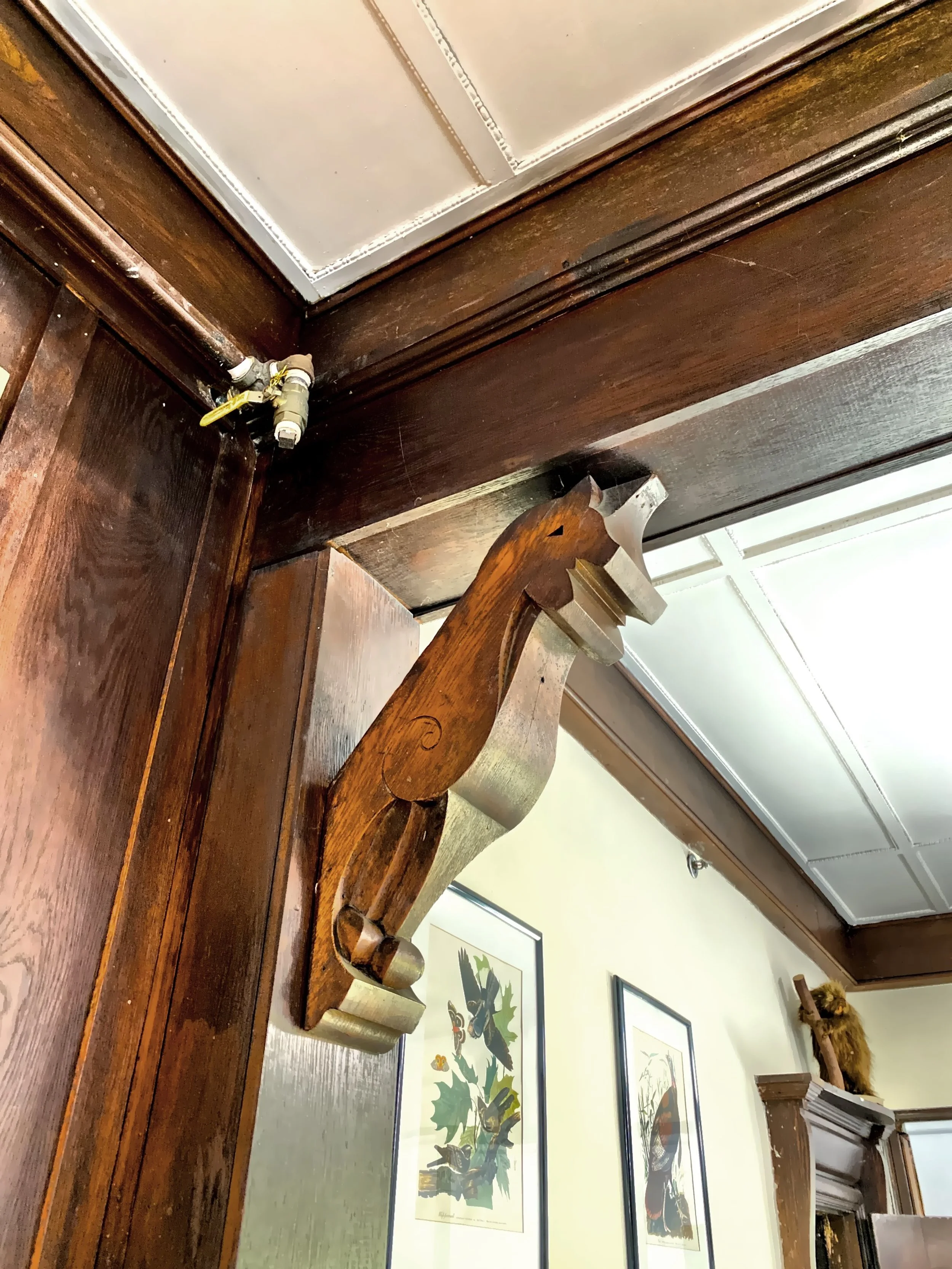 The wolf motif can be found throughout the building. 