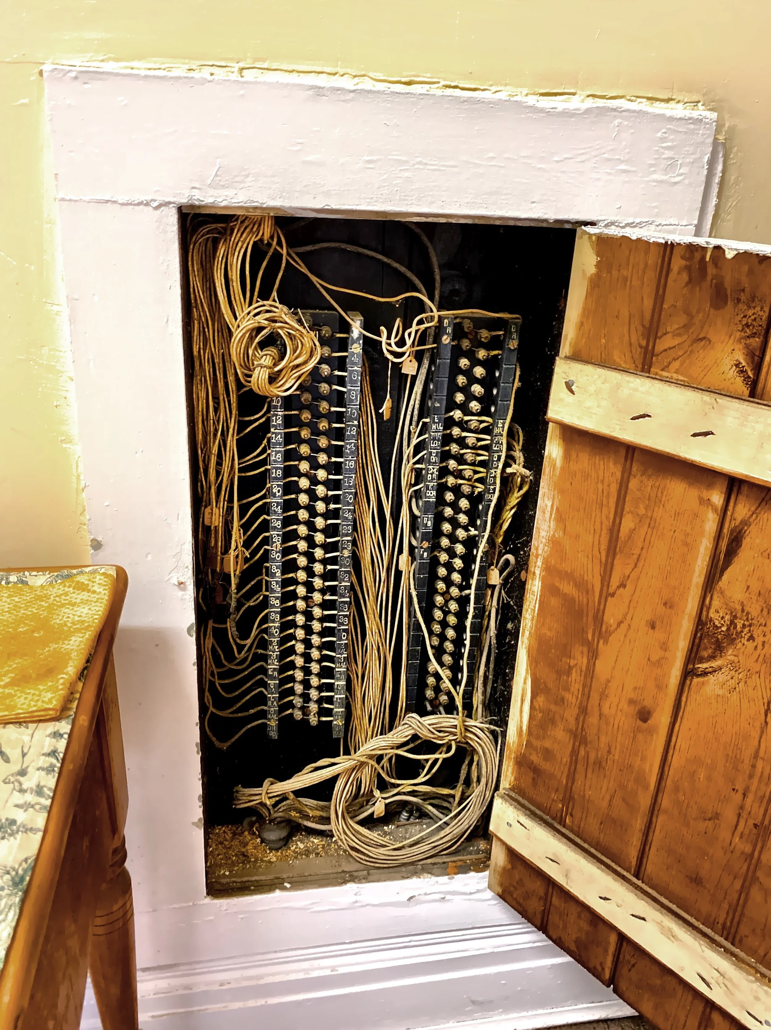  The original electric circuitry box 