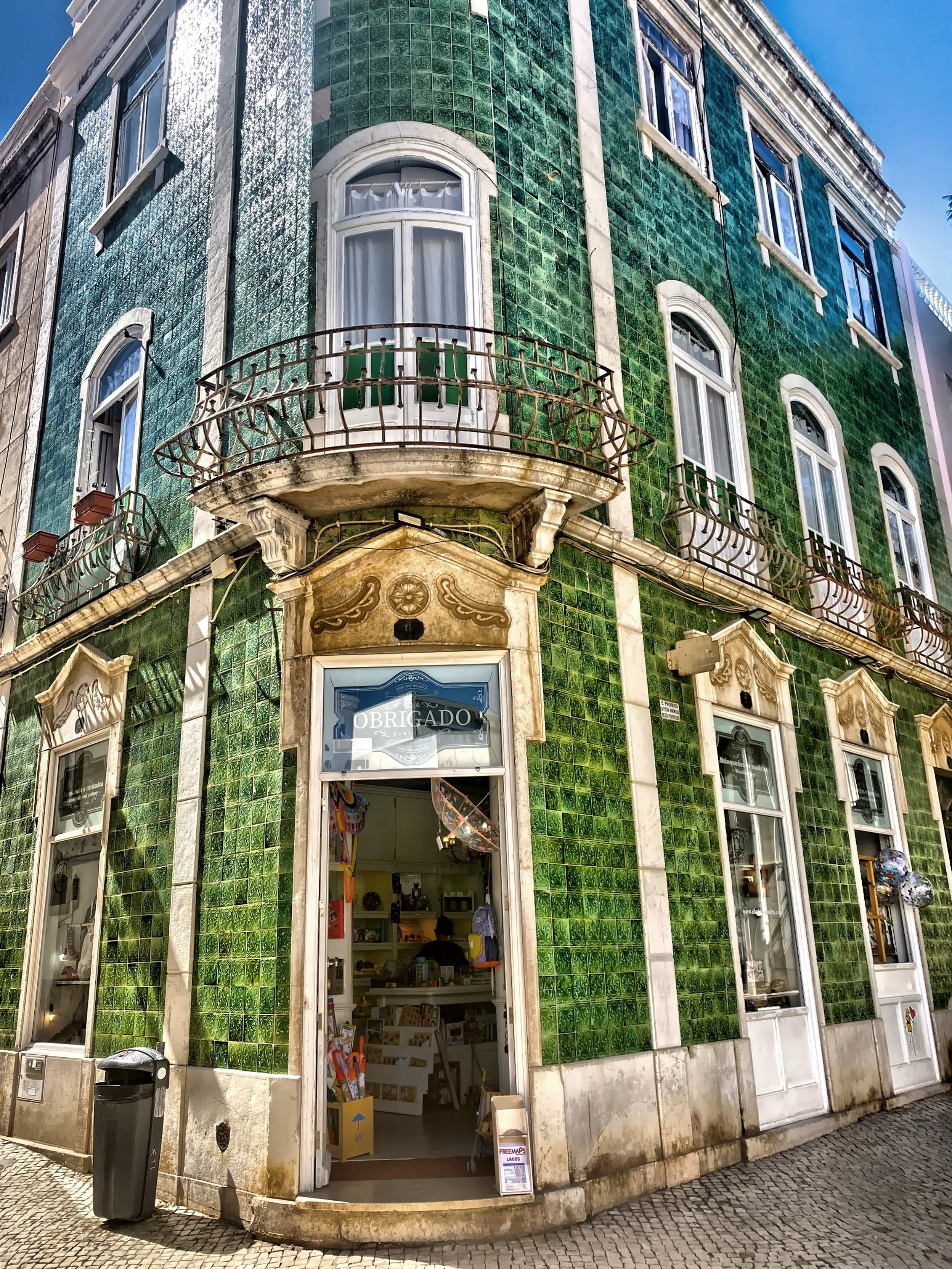  Some of the buildings are covered with ceramic tile 