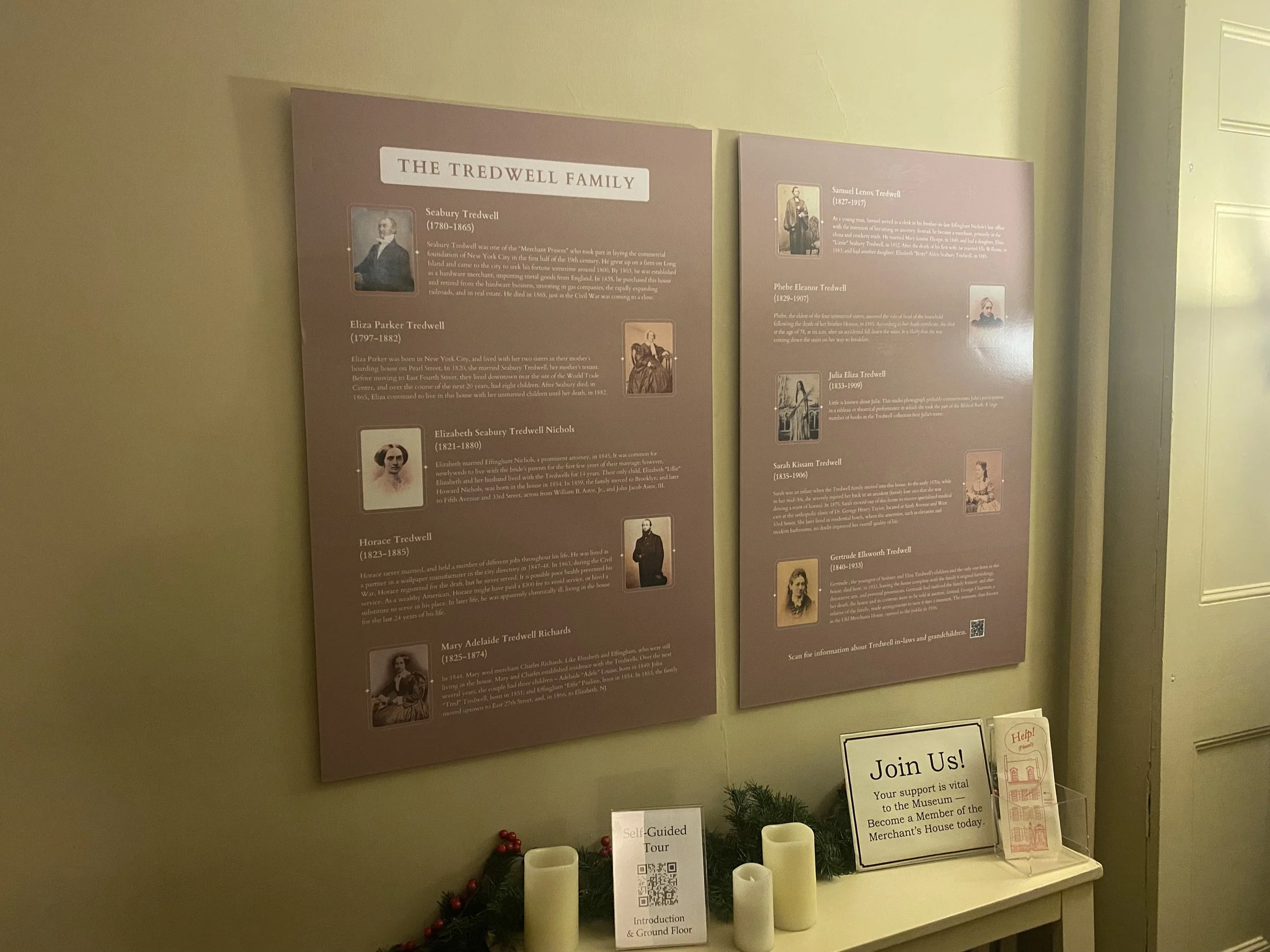  There is information about the Tredwell Family and the servants 