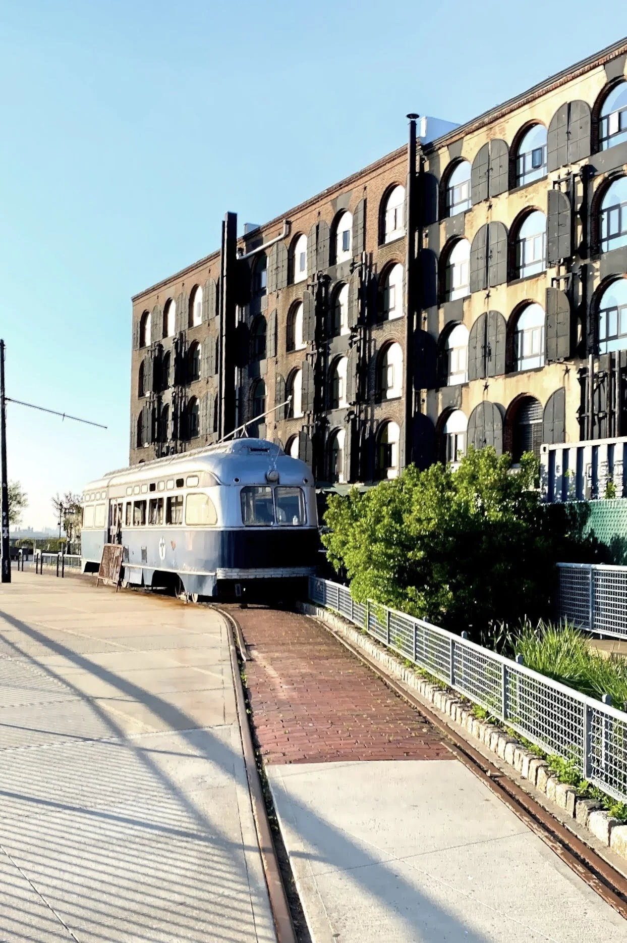  Tucked behind Fairway market and the Beard Street warehouses is the last remnant to bring back trolls to Brooklyn. 