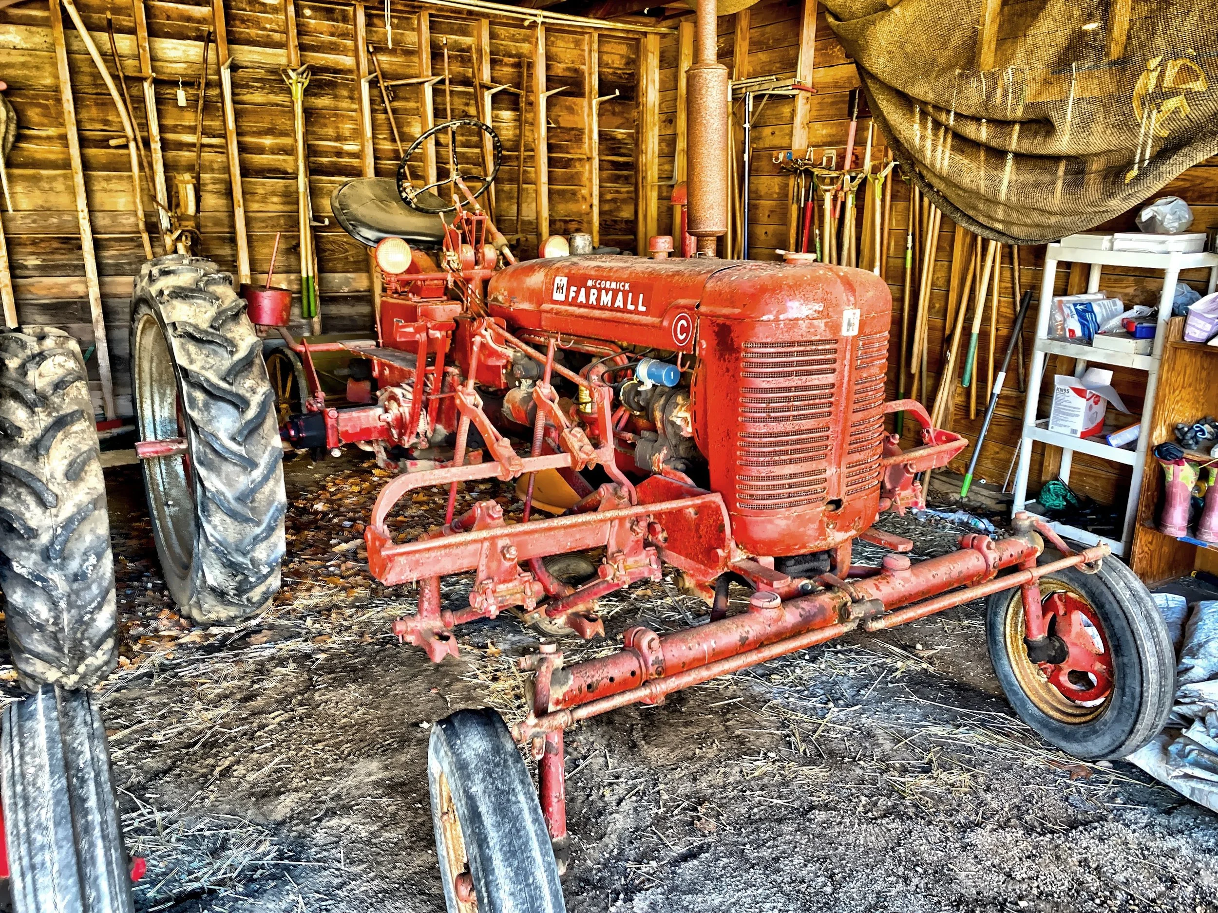  Some farming equipment on display 