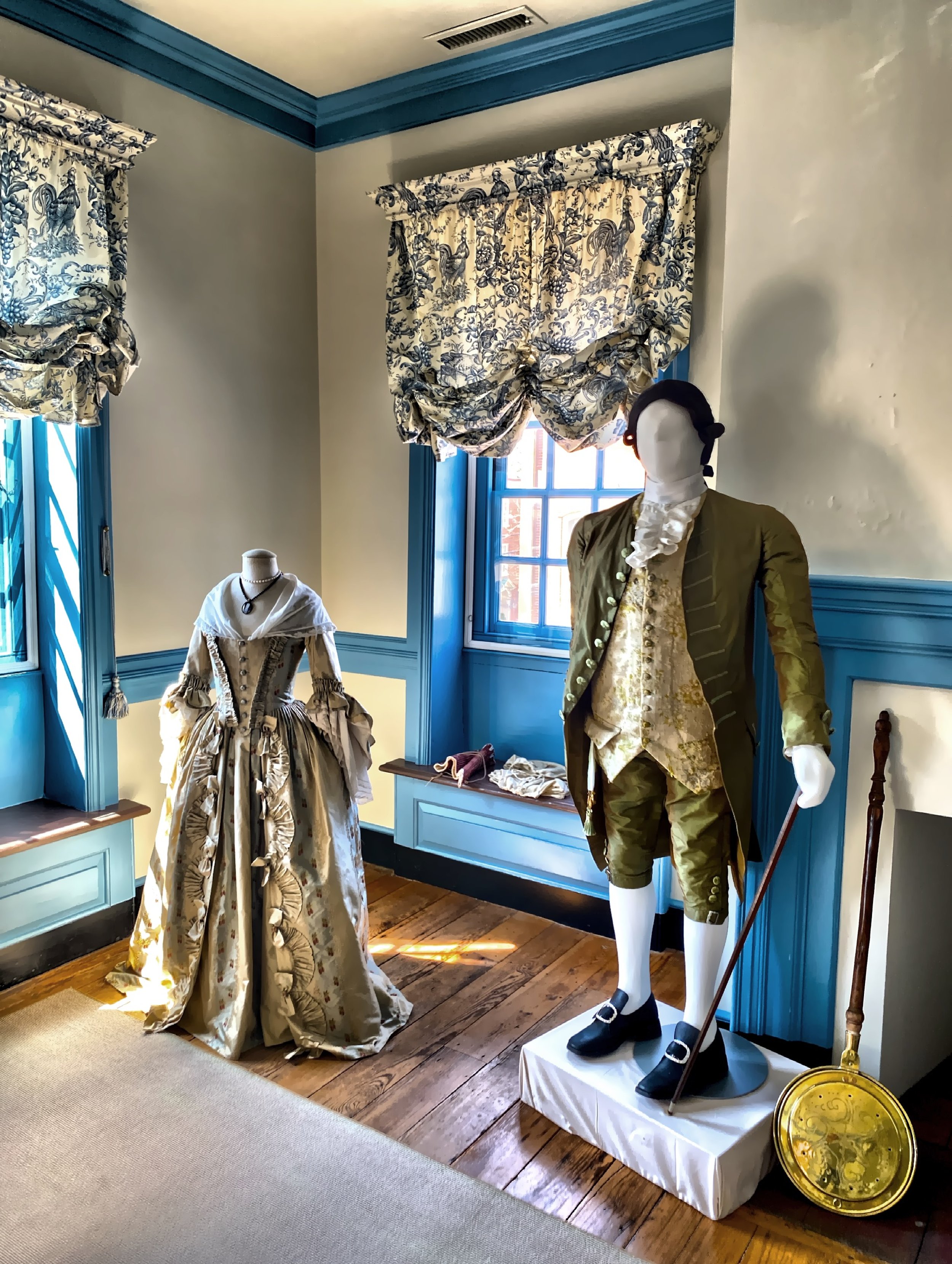  Some of the period clothing displayed 