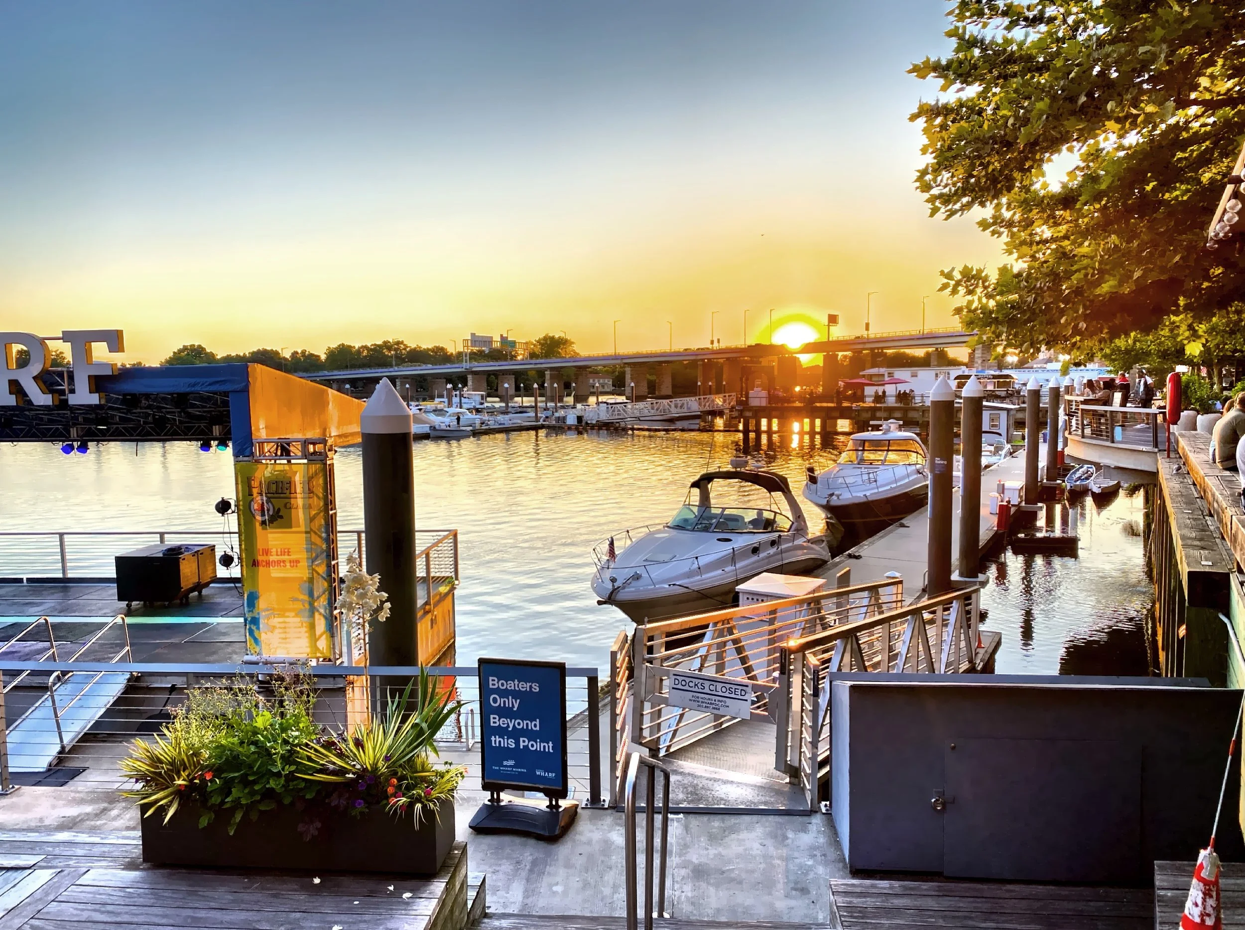  Sun setting at the Wharf 