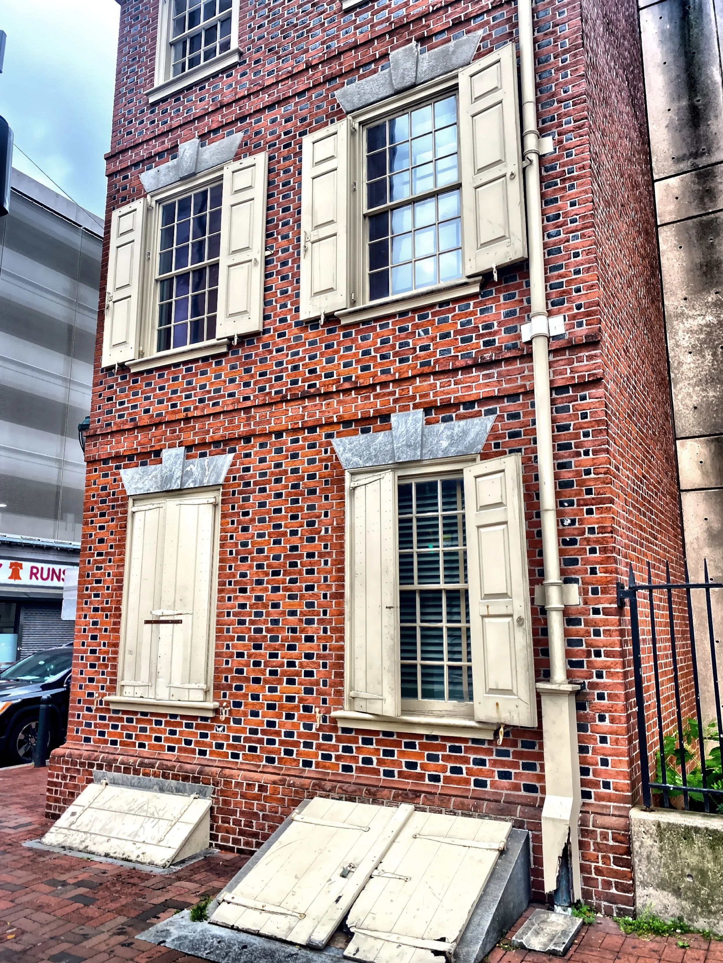  The original house where Thomas Jefferson resided while drafting the Declaration of Independence was demolished in 1883.  This is a reconstruction created in 1975 by the National Parks Service. 