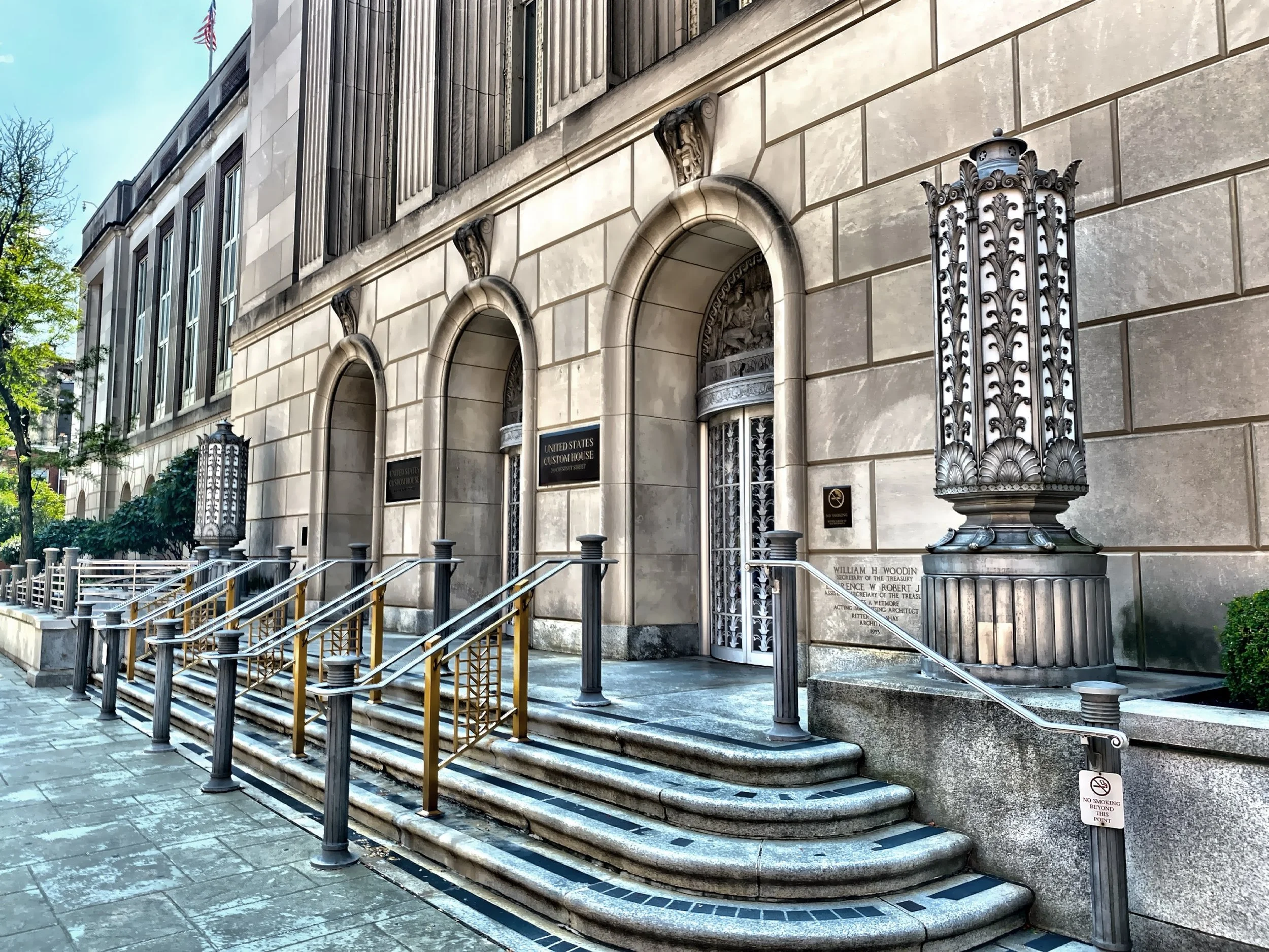  The art deco style United States Custom House built between 1932 and 1934 