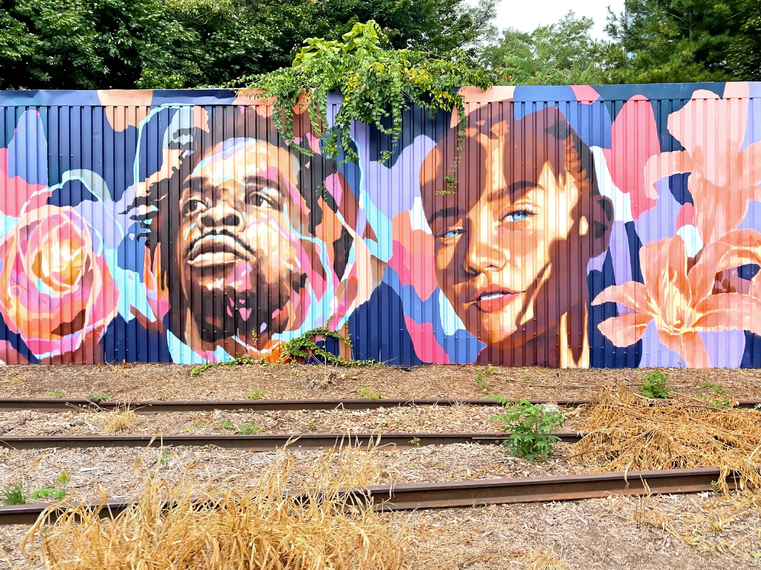  Mural along the rail trail 