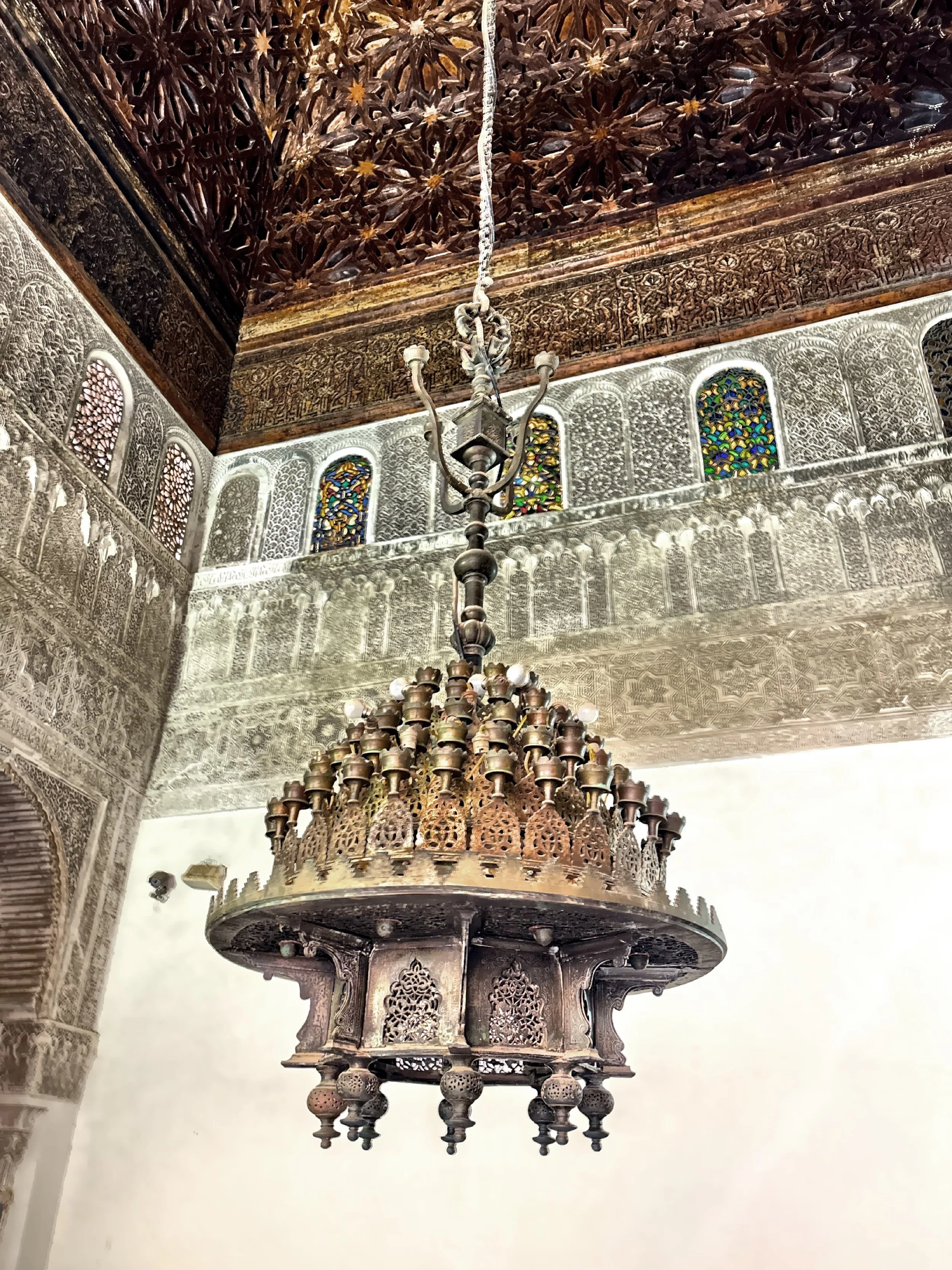  Beautifully detailed chandelier.  