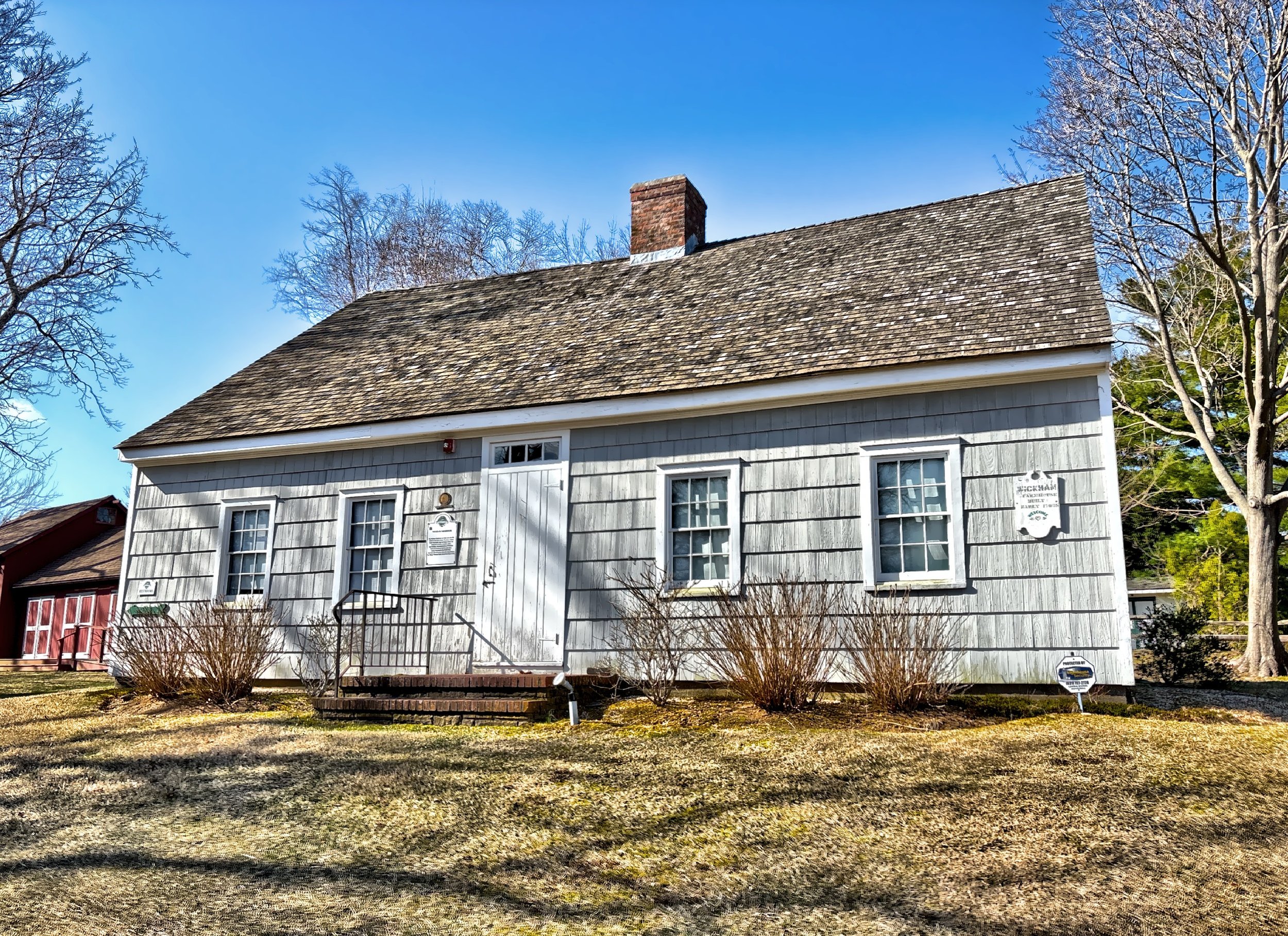  The Wickham Farmhouse was originally built on Route 25, in early 18th century by the Horton family. It was donated&nbsp;to the Historical Council in 1965 and moved to the Village Green for preservation and restoration.  It is an excellent example of