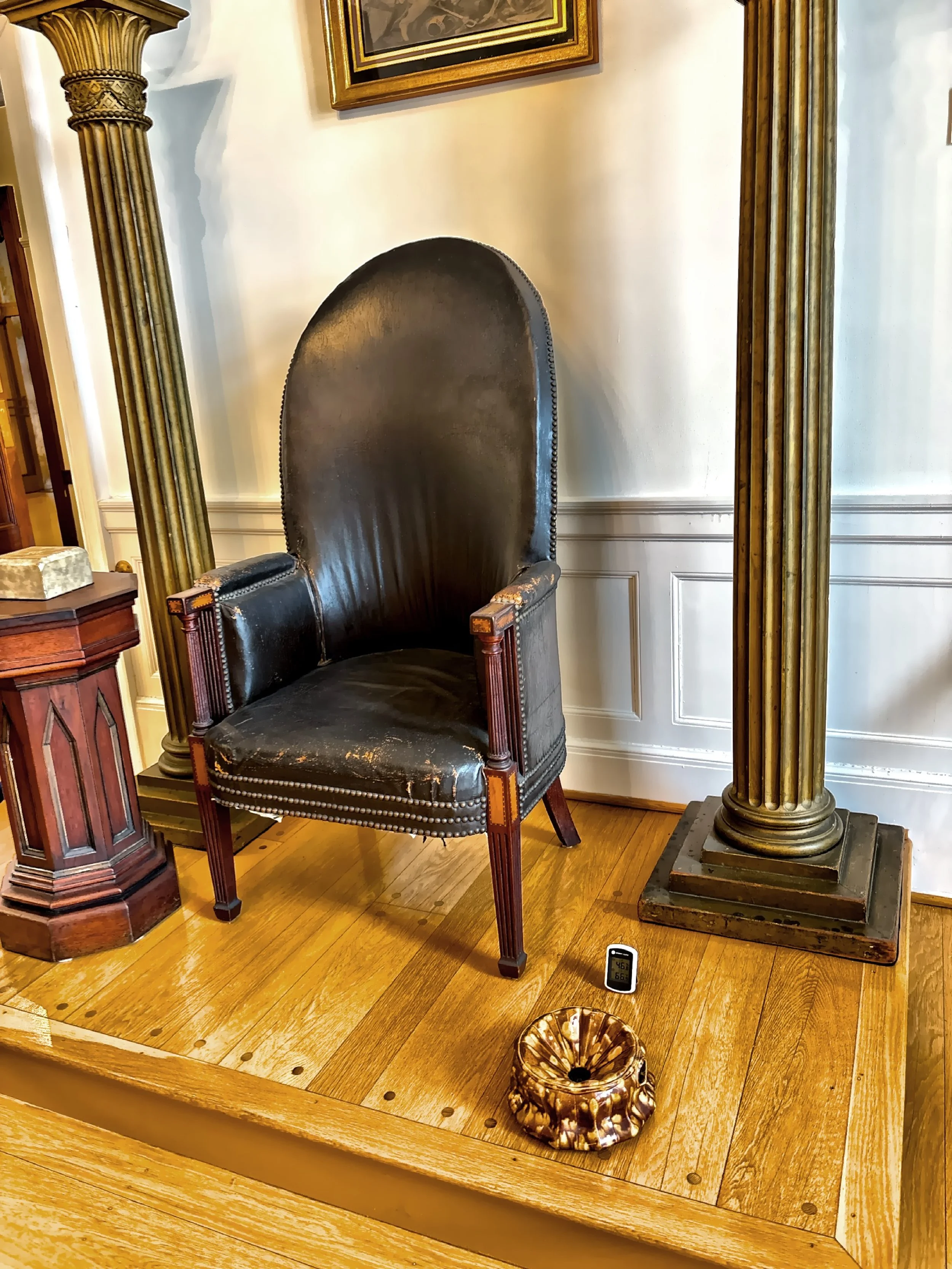  This chair was made for George Washington when he presided over Masonic meetings. 