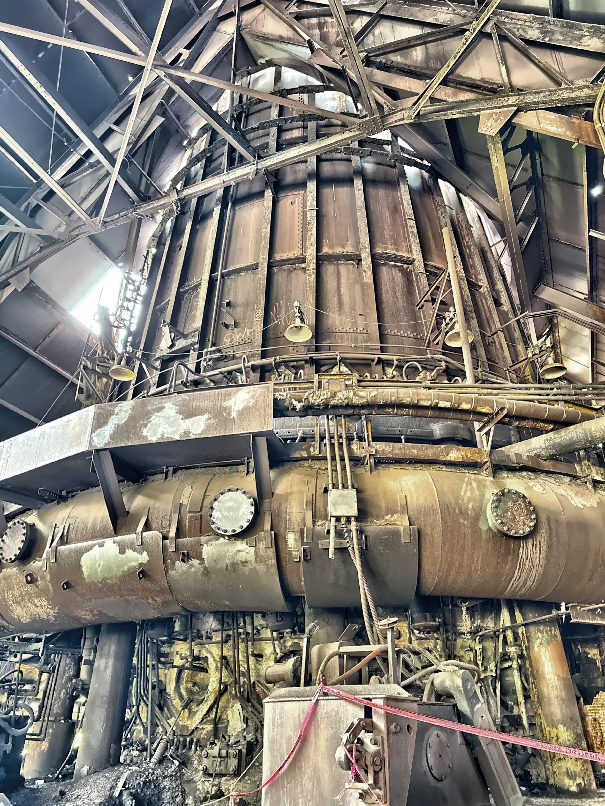  The tour takes you through catwalks, stairs, and platforms taking you into the heart of the furnace system.  