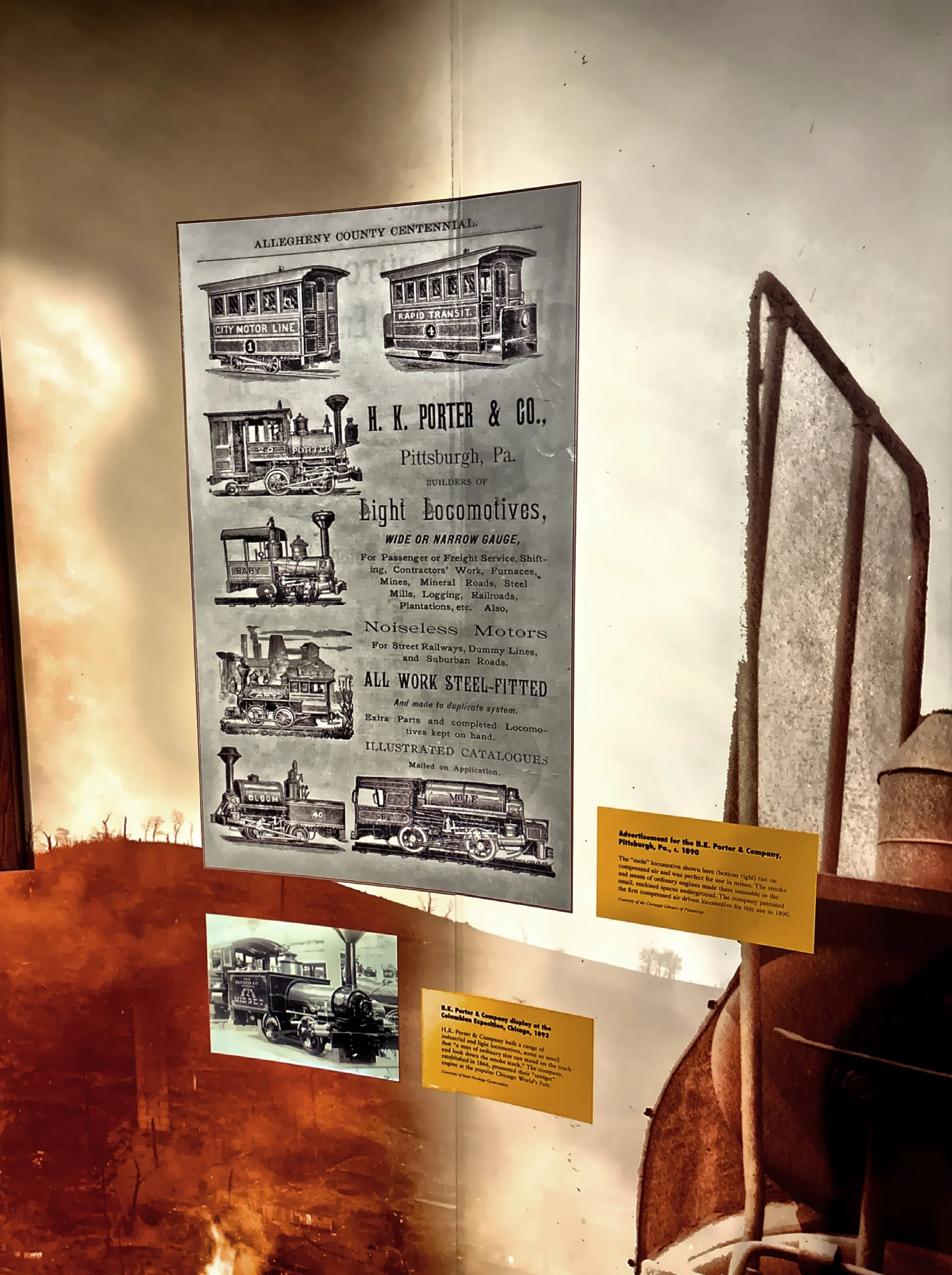  Vintage advertisement for H.K. Porter &amp; Co., a locomotive manufacturer from Pittsburgh. 