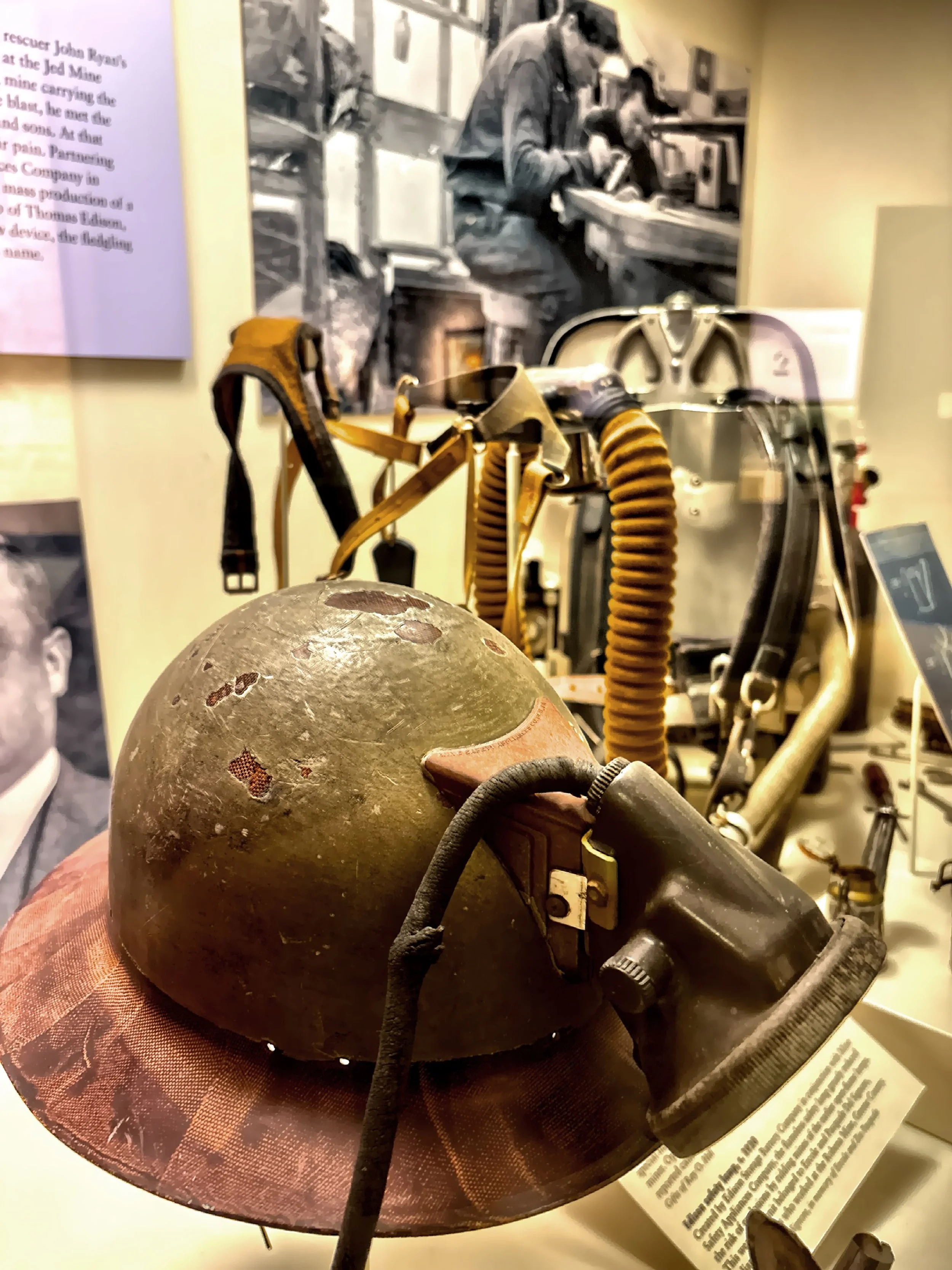  Military related items on display. 