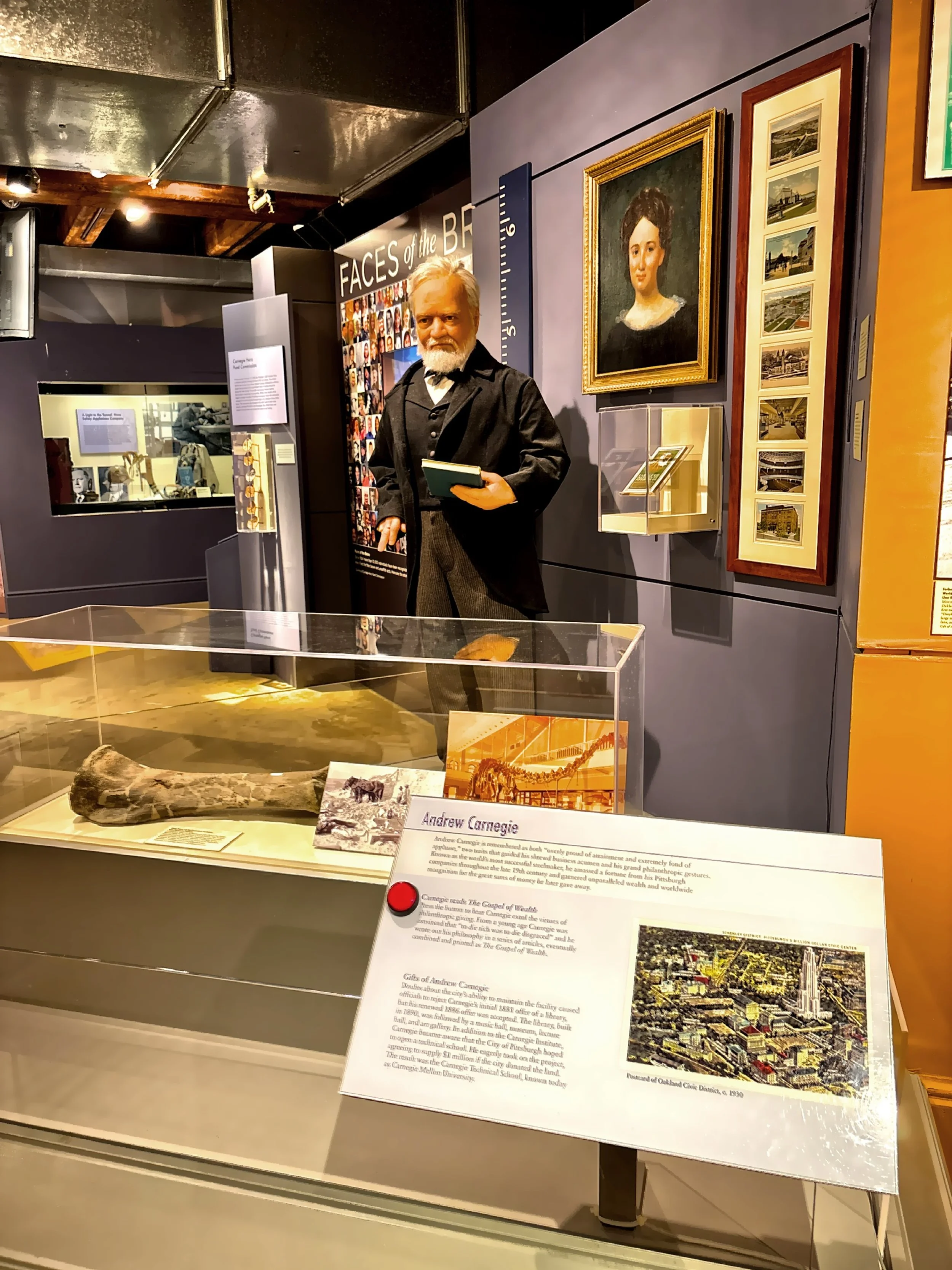  Andrew Carnegie and his steel manufacturing. 