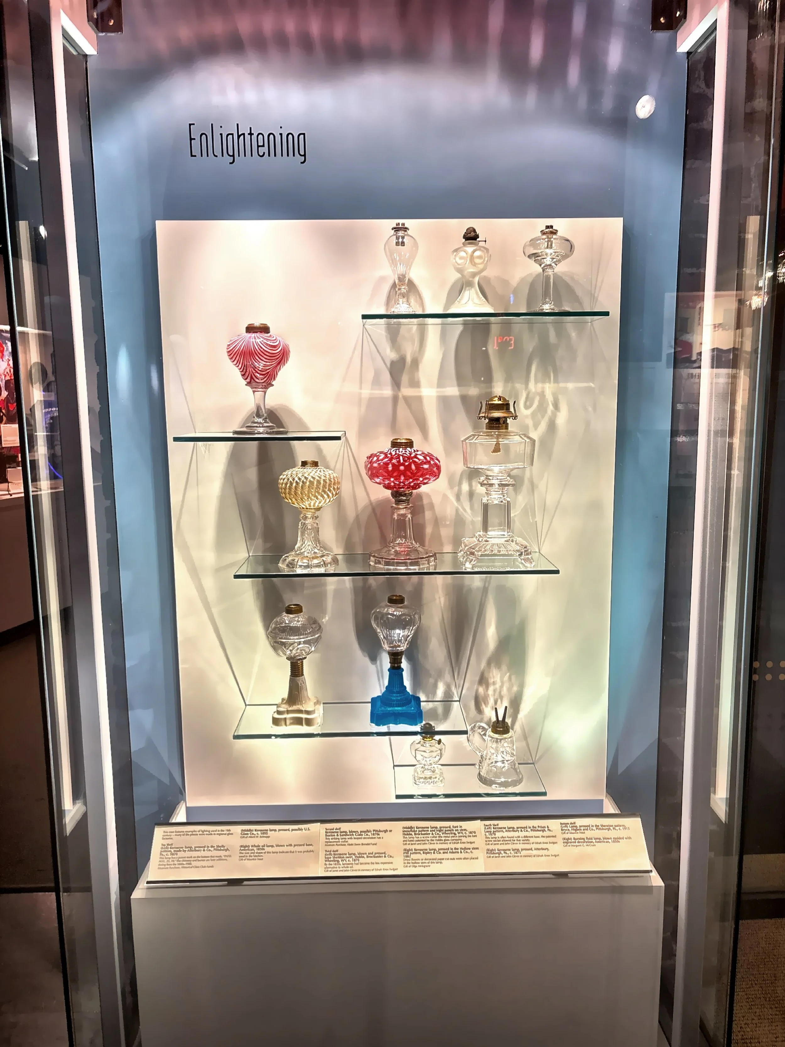  “Glass: Shattering Notions,” which looks at glass making and its history in the Steel City.  