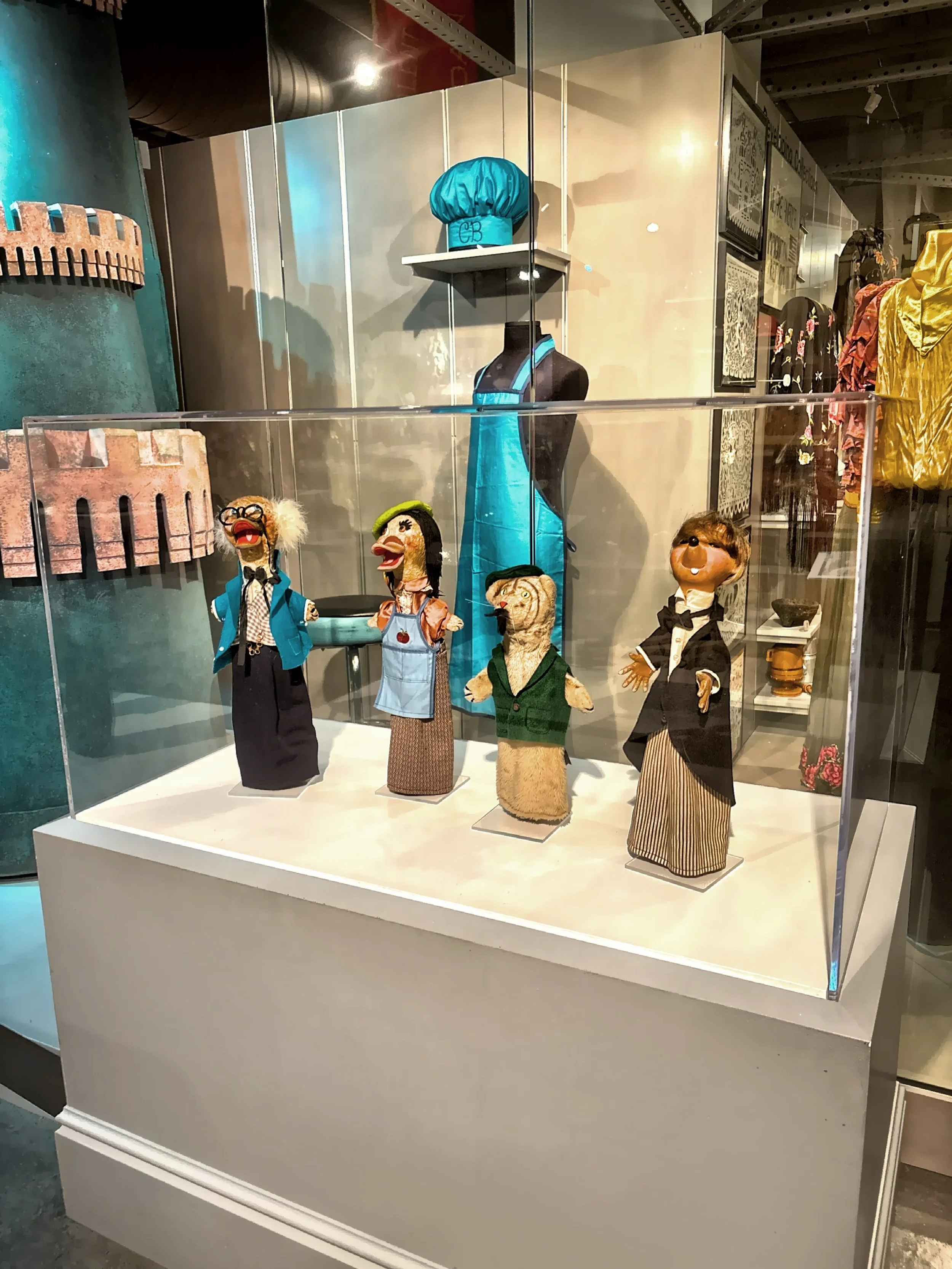  Some of the Mr Rogers puppets. 