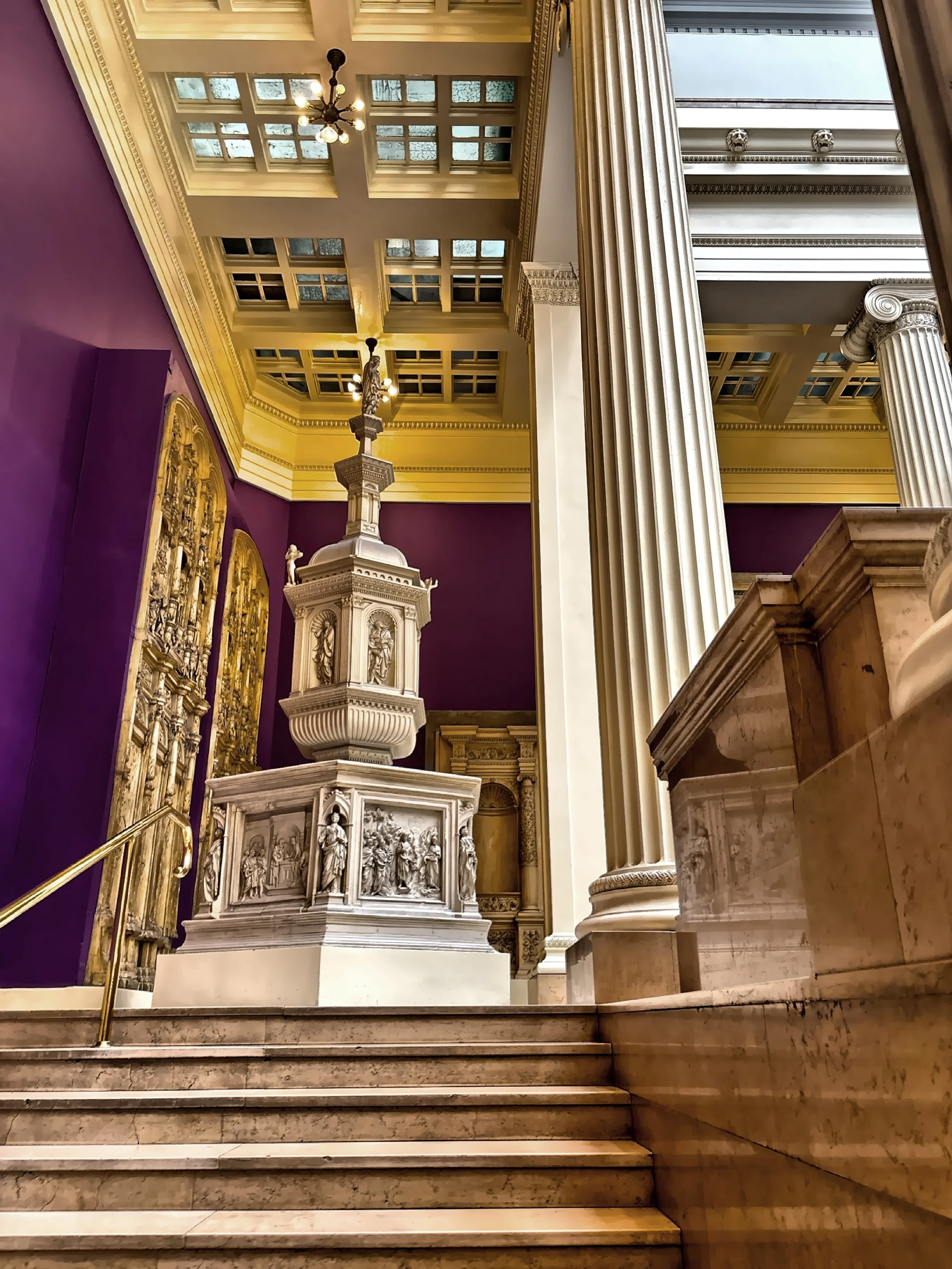  A baptismal font from the baptistry at Siena, the original was designed by Giacomo Della Quercia 