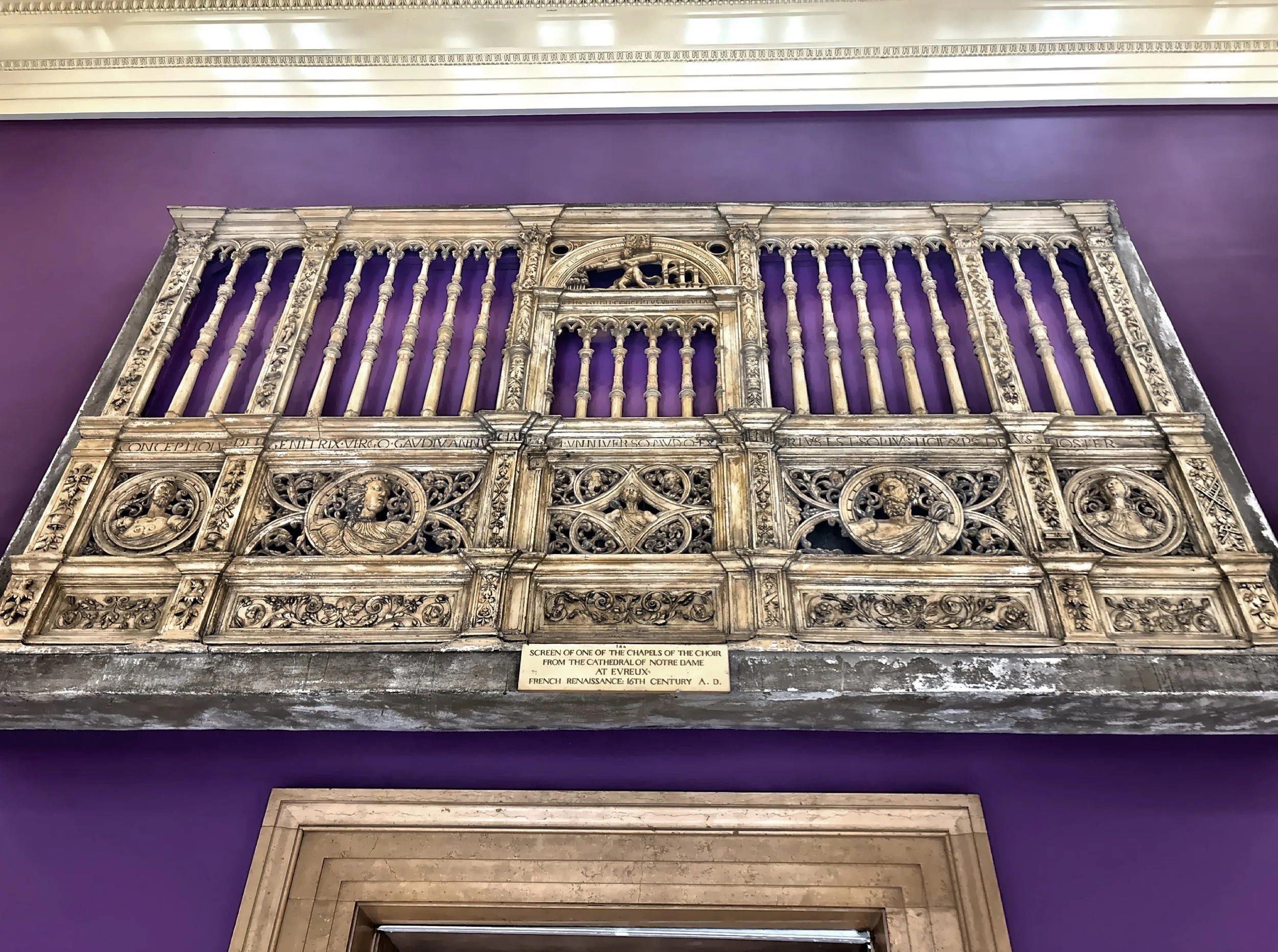  A section of screen from the church of St. Maclou in Rouen. 