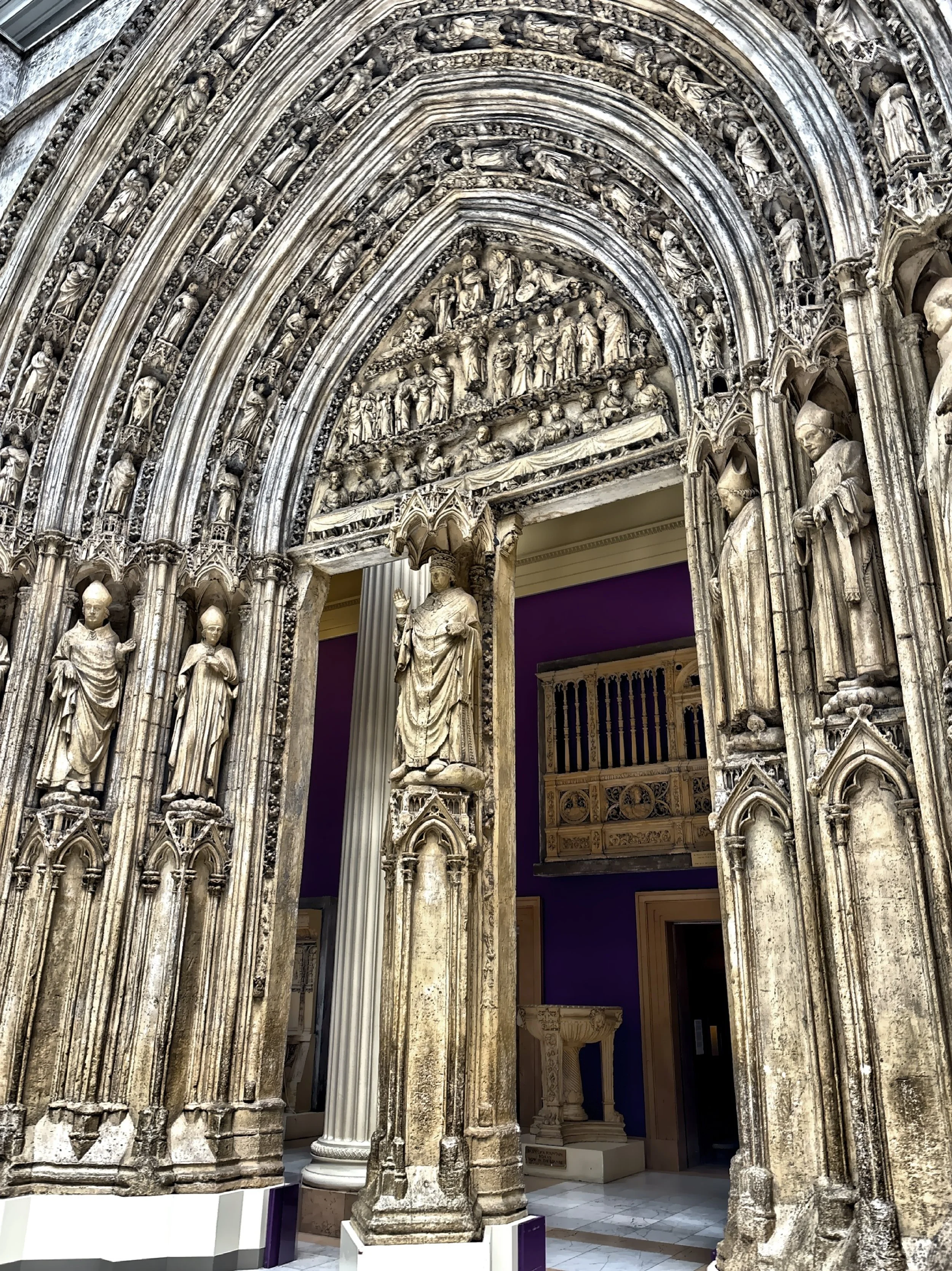  The north transept portal of the Cathedral of St Andre in Bordeaux, France. 