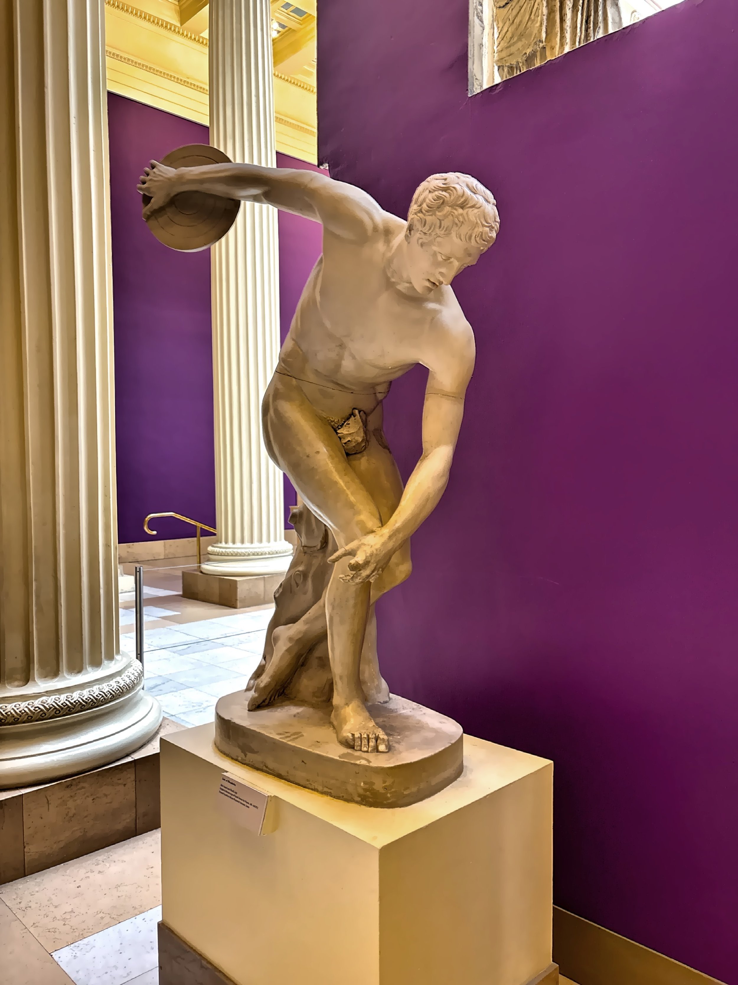  Discobolus, created by Myron around 460-450 BC.  