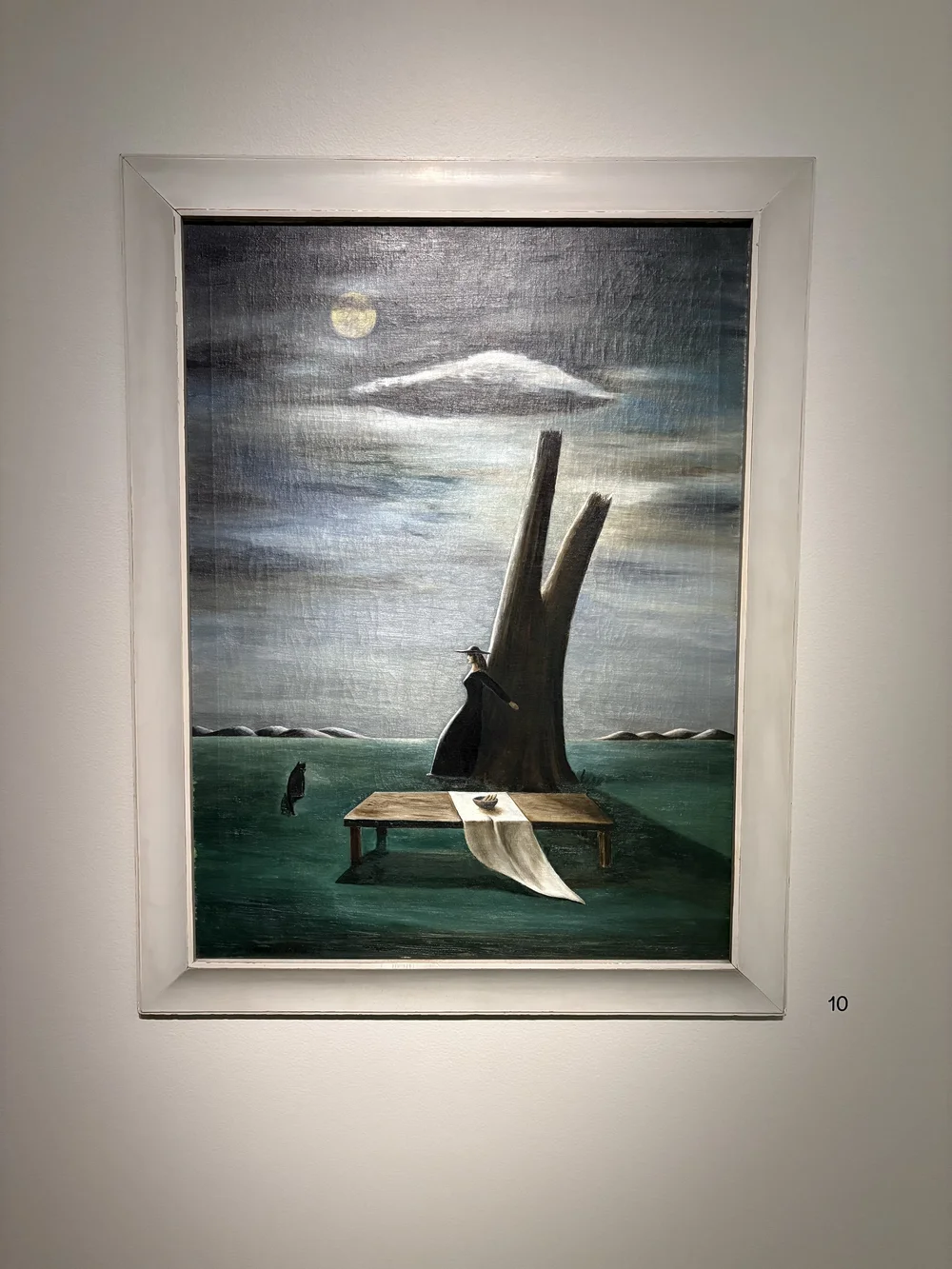  “Tree, Table and Cat” by Gertrude Abercrombie created in 1937. 