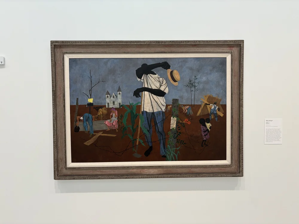  “Hoeing” created in 1943 by Robert Gwathmey. 