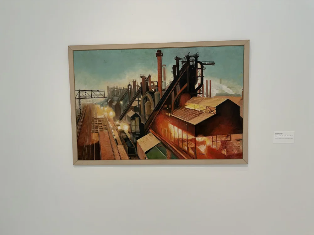  “Allegheny-Ludlum Steel Mill, Pittsburgh” by Raymond Simboli. 