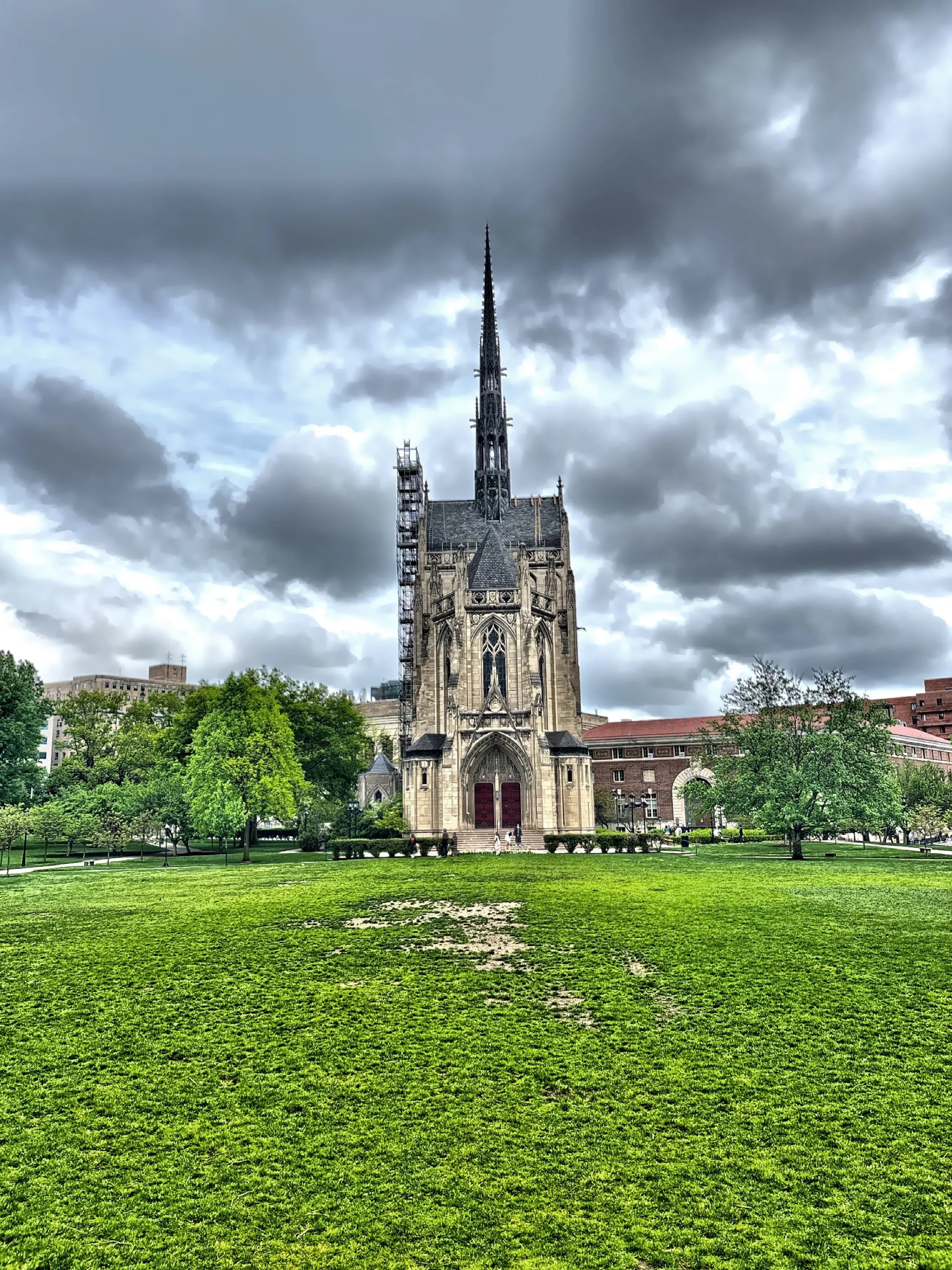  The non-denominal Heinz Memorial Chapel was opened in 1938 and is located across from the Cathedral of Learning.. 