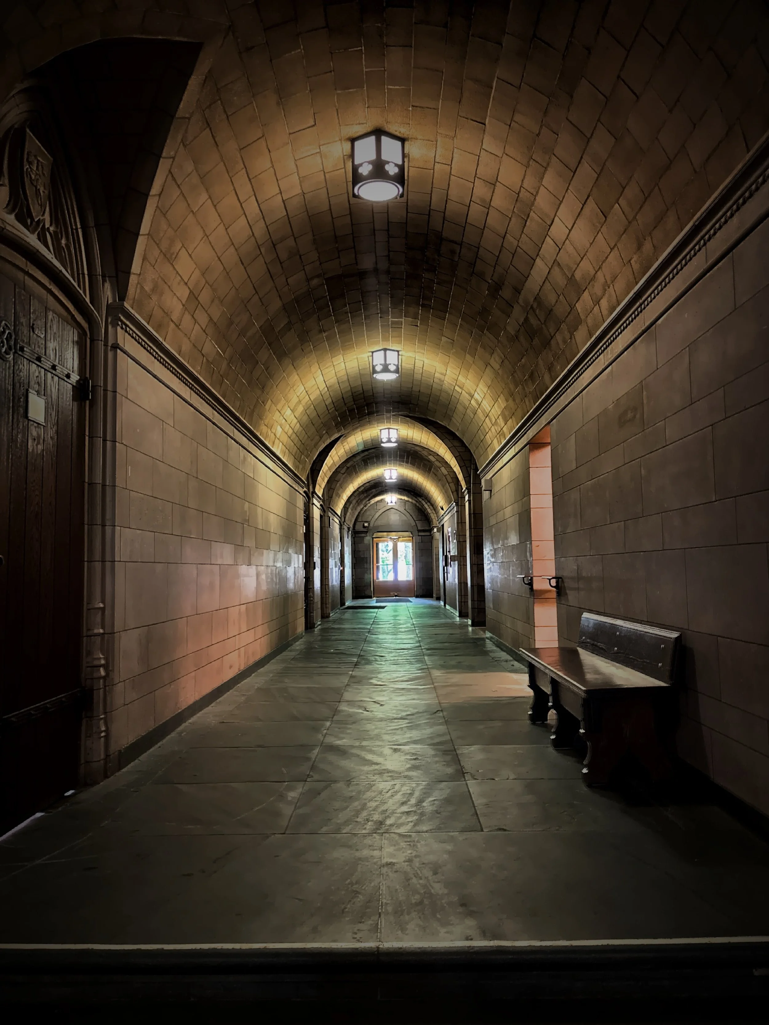  First floor hallways. 