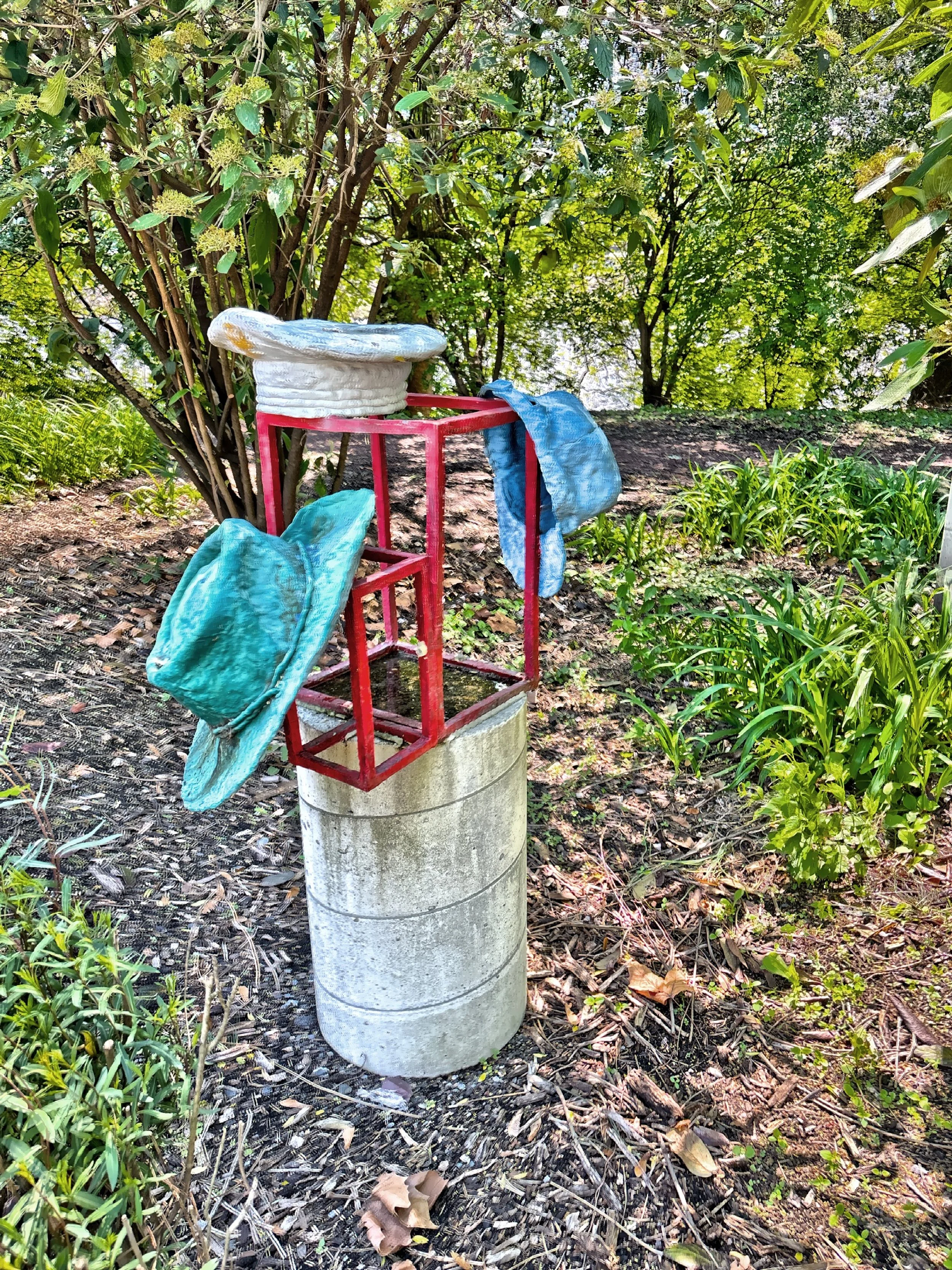  A sculpture of many hats 