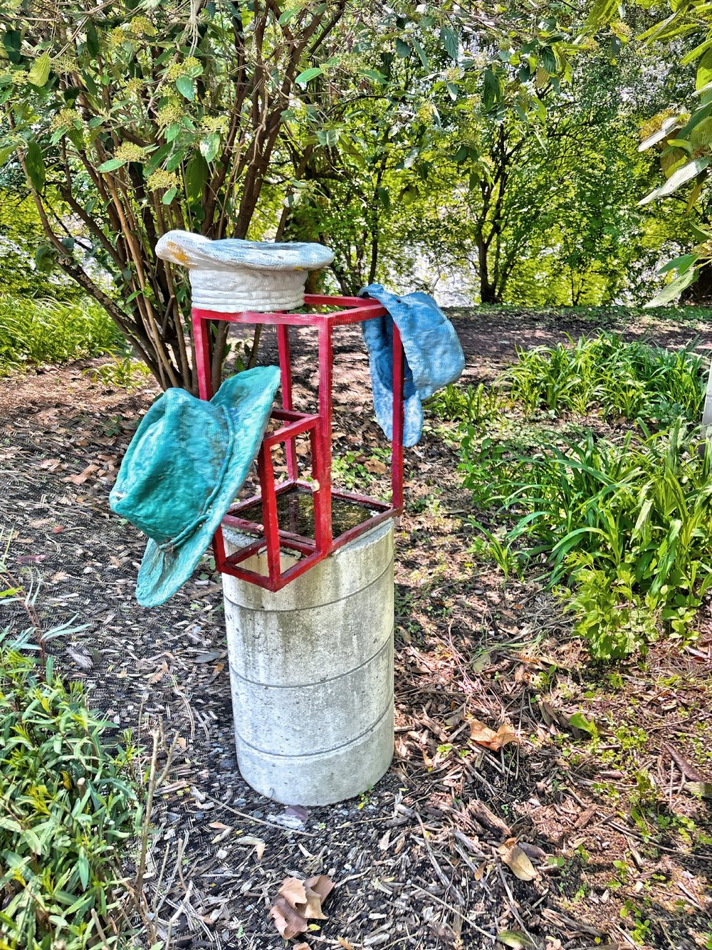  A sculpture of many hats 