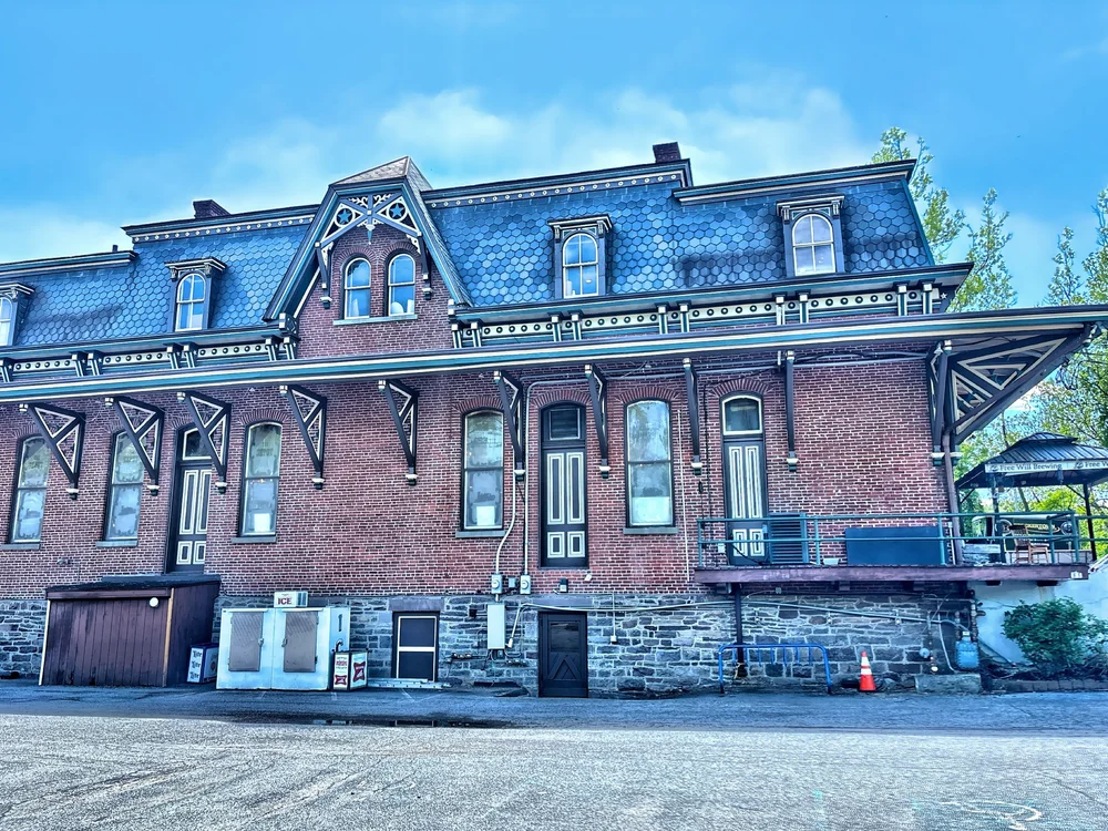  A century-old train station, repurposed as a restaurant. 