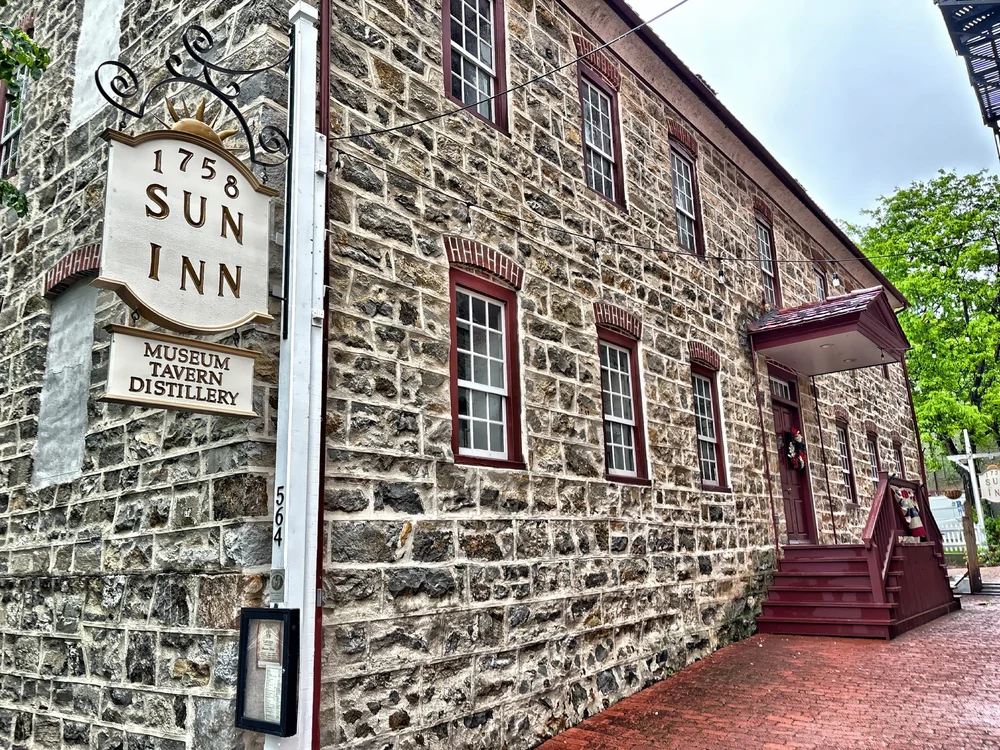  The Sun Inn was built in 1758 by the Moravians to provide accommodation for non-Moravians  who had business with the community. The Inn opened its doors in 1760 with comfortable lodging, and excellent cuisine.&nbsp; 