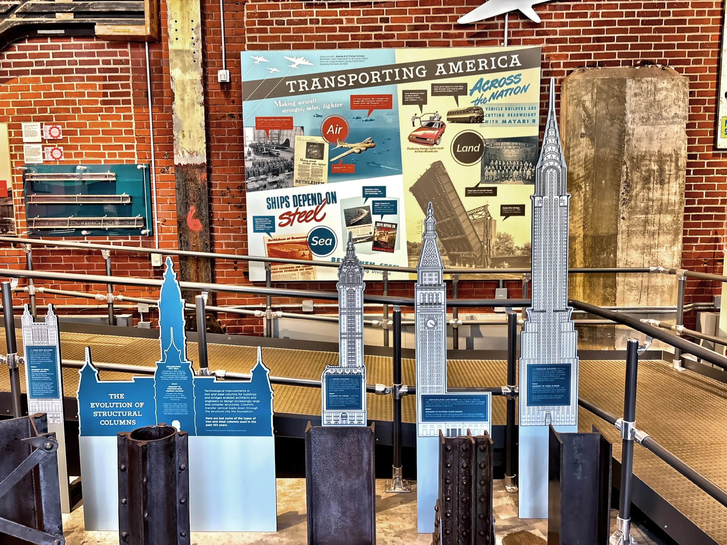  The Empire State Building, The Hoover Dam, The Golden Gate Bridge, The Coney Island Wonder Wheel and many others were products of Bethlehem Steel. 