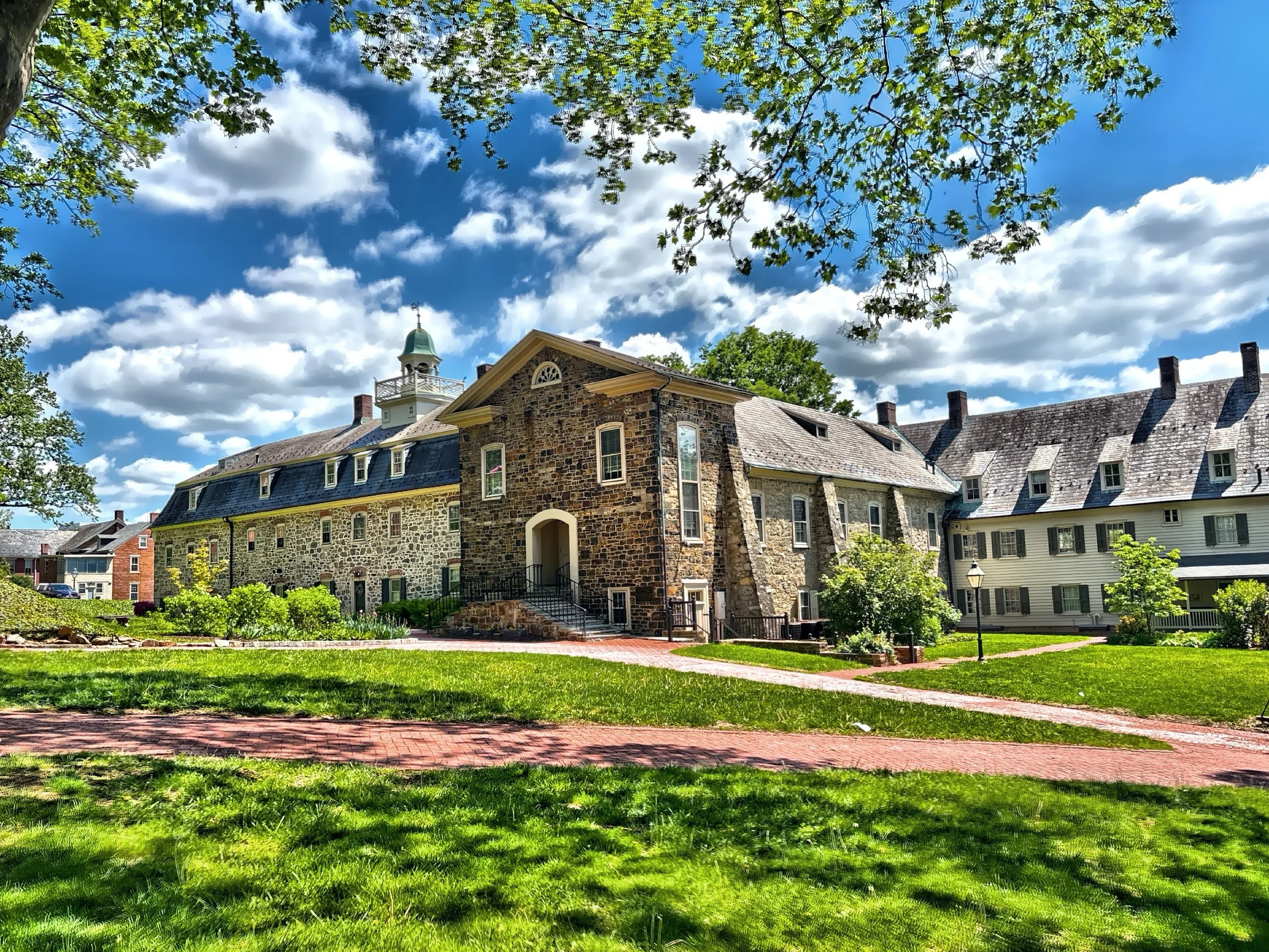  A mix of stone and wood construction. 