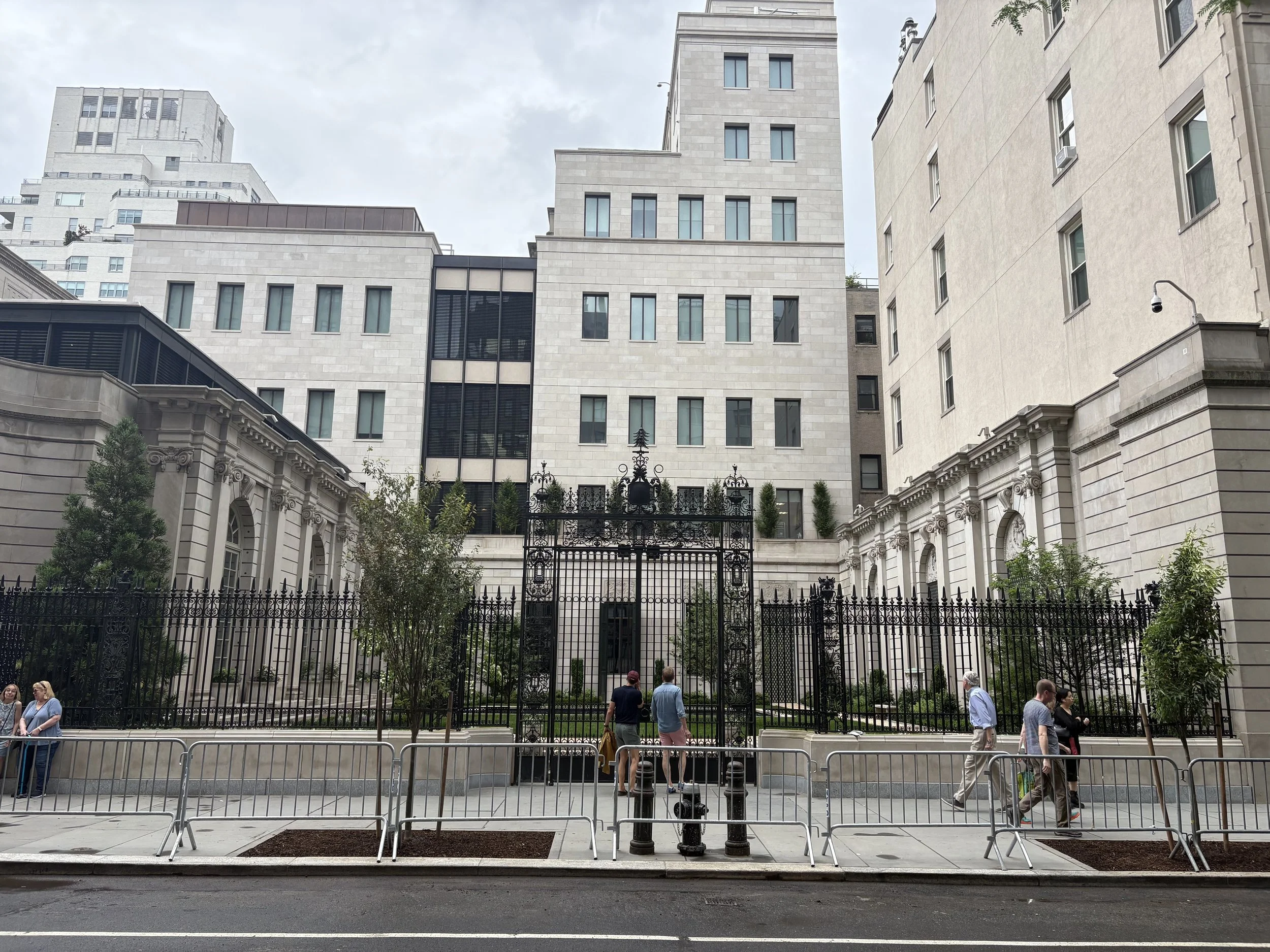  The adjacent, gated outdoor garden. 