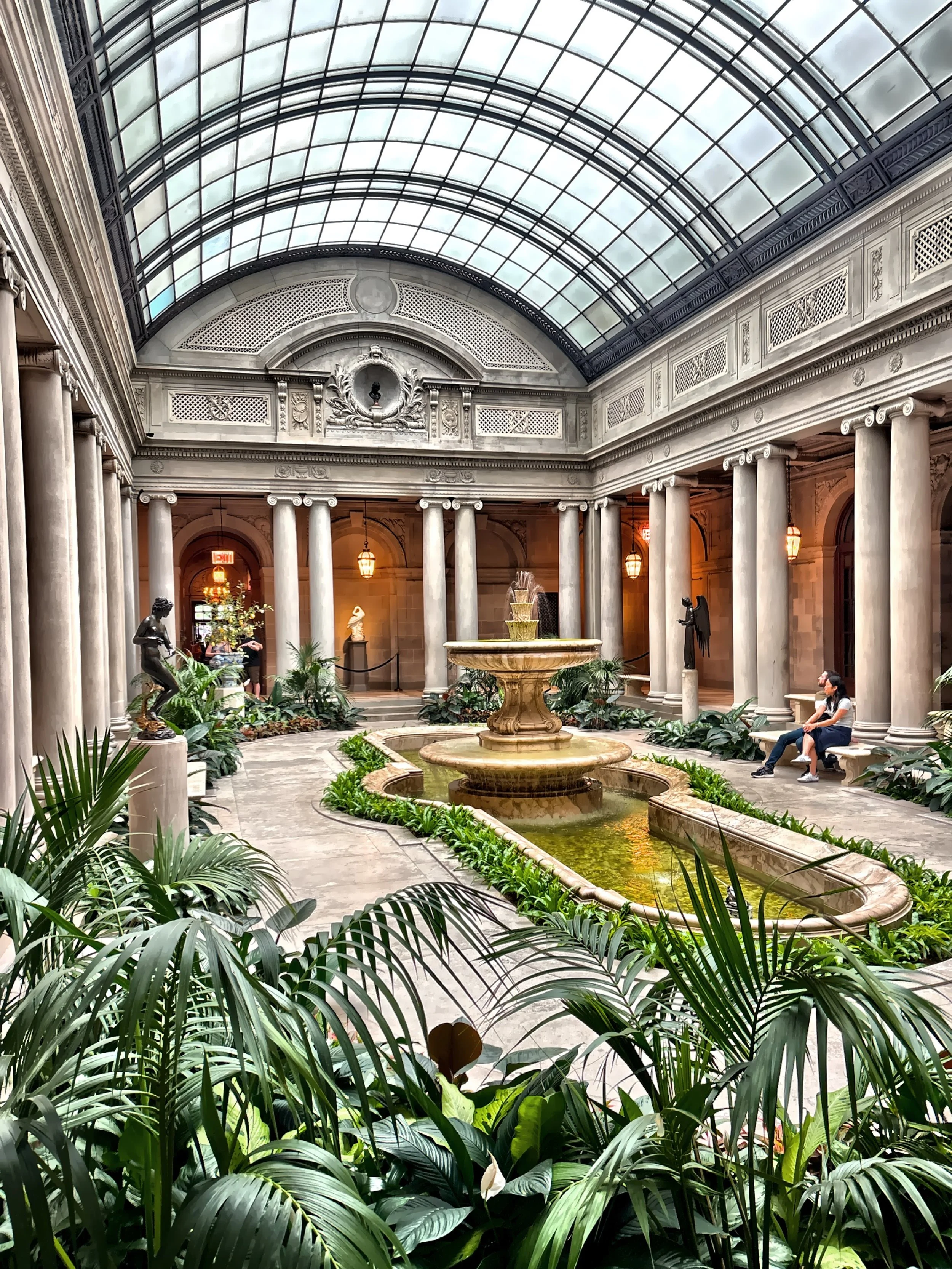  In the museum’s courtyard, one of a few places where photography is allowed. 