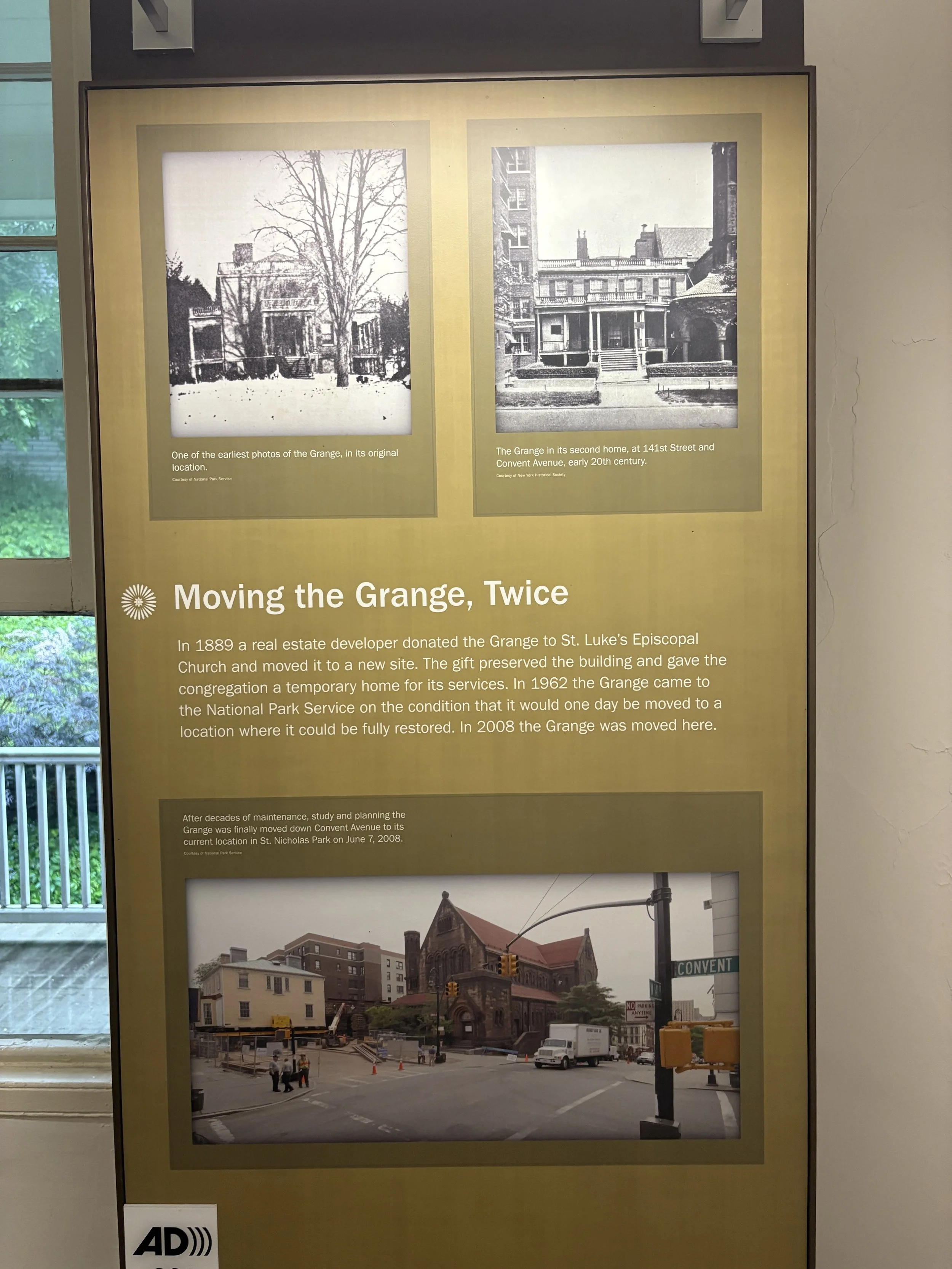  Documentation describing the house’s two moves. 